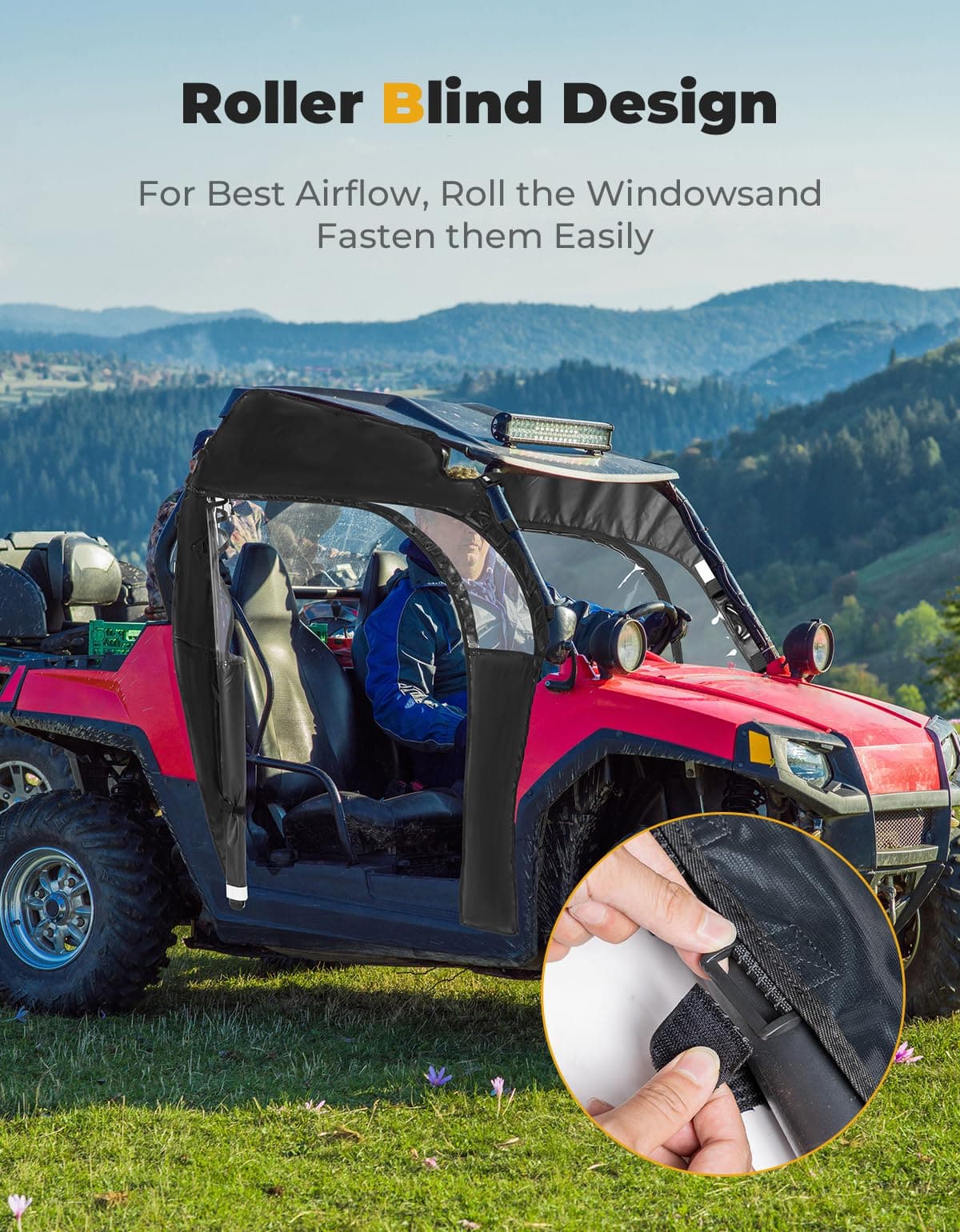 Kemimoto RZR cabina morbida chiusa in PVC