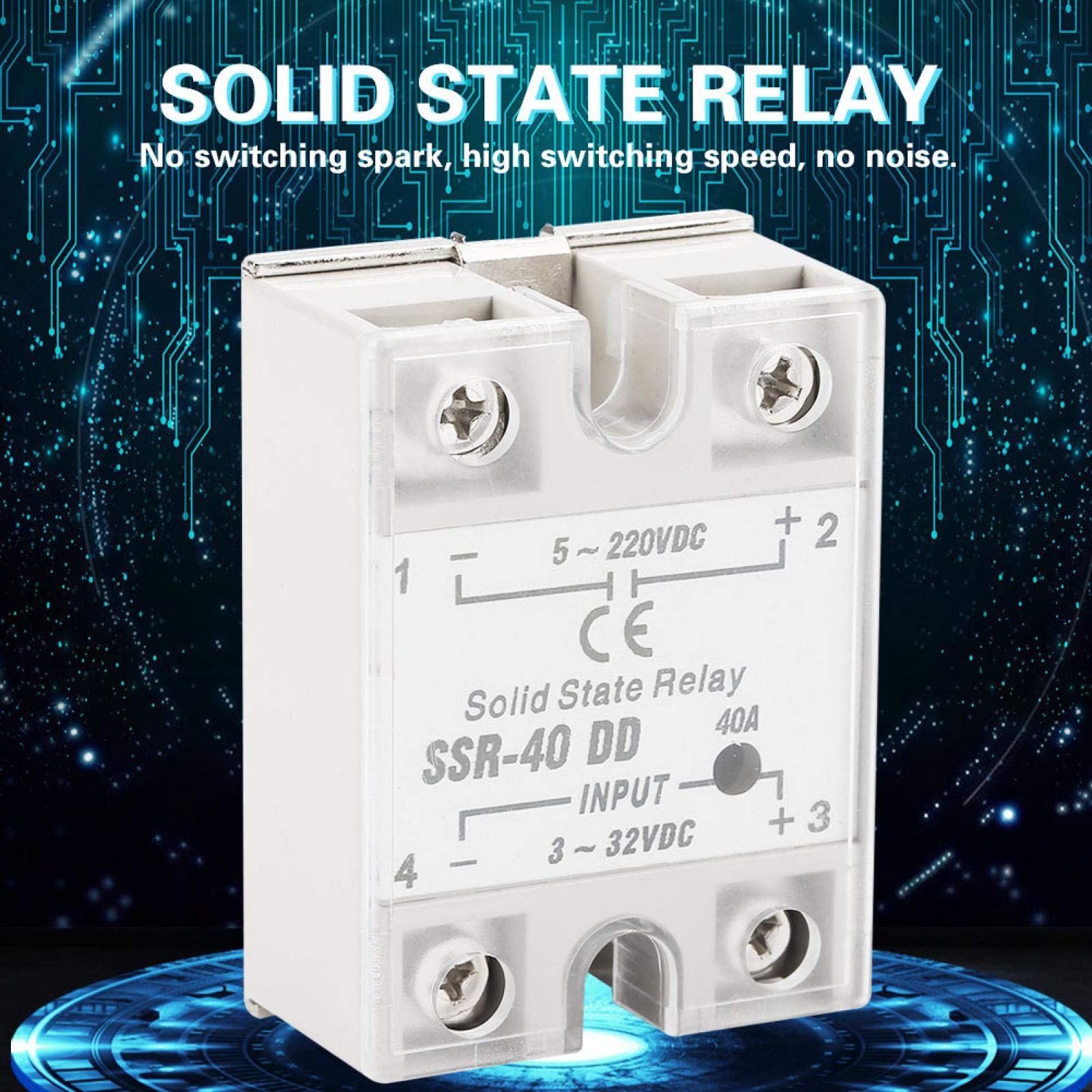 Kuuleyn SSR-40 DD relè stato solido 40A DC
