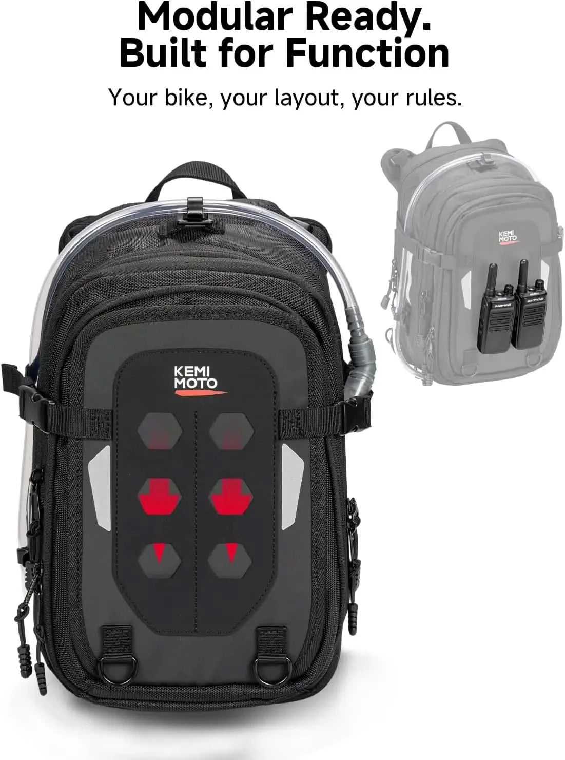 KEMIMOTO borsa serbatoio moto 9-12L con sacca acqua