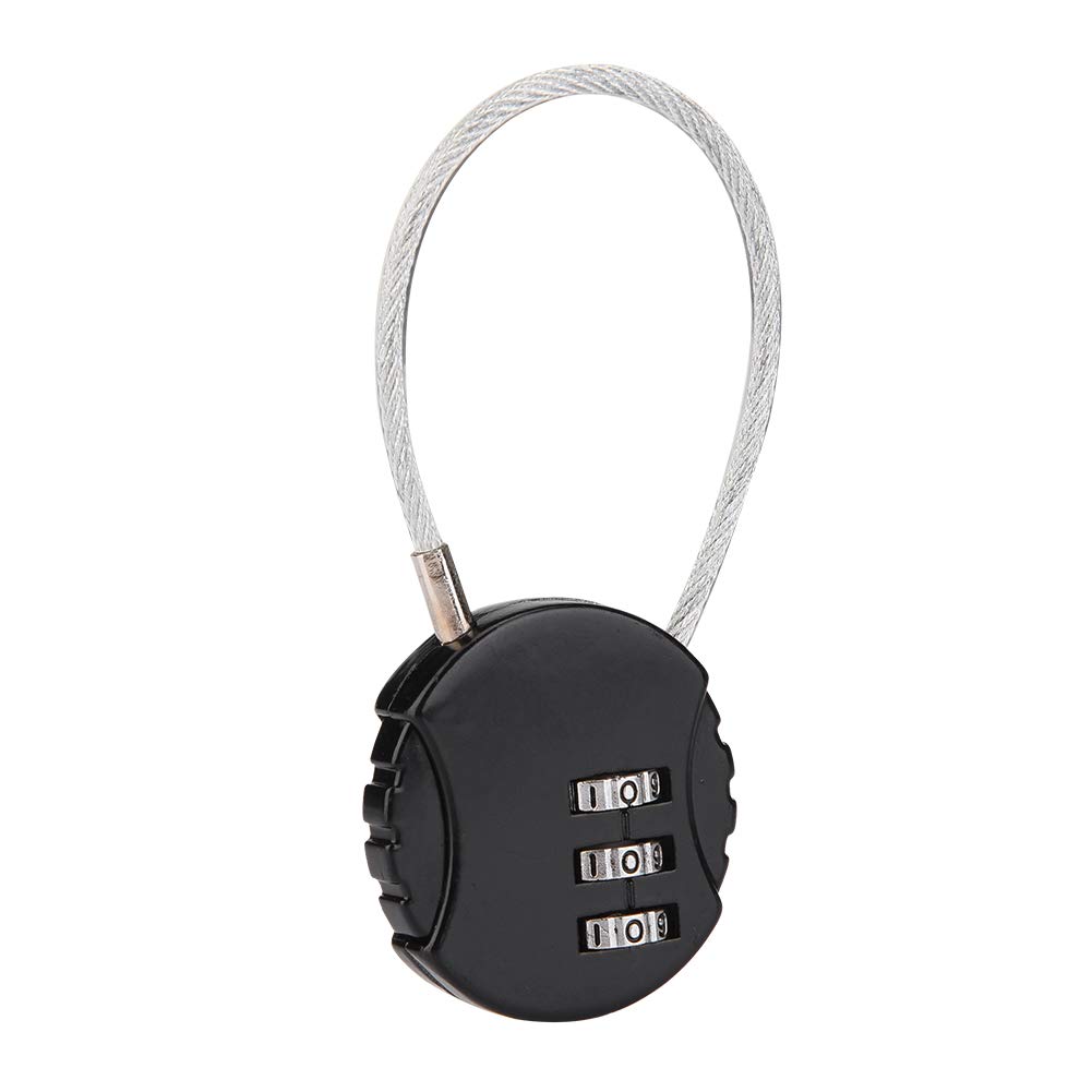Kuuleyn Lucchetto Valigia Combinazione 3 Cifre Nero