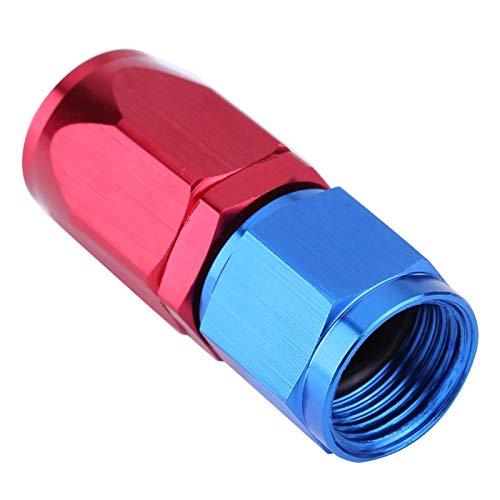 Kuuleyn AN8 raccordo tubo carburante dritto 0° blu rosso