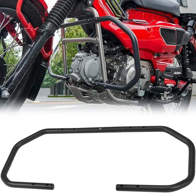 Kemimoto CT125 Trail 125 paramotore crash bar acciaio nero