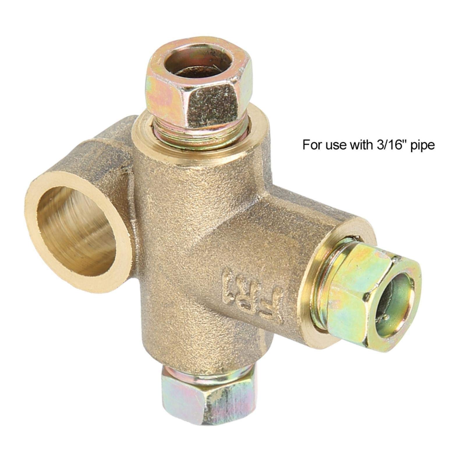 Kuuleyn Raccordo a T Tubo Freno M10 per 3/16" in Lega