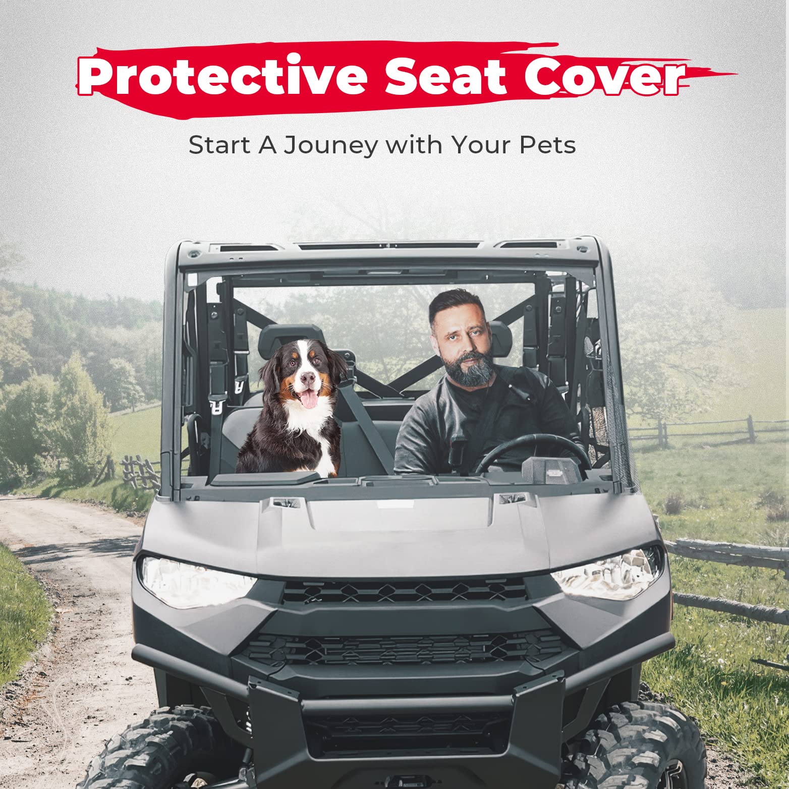 KEMIMOTO Ranger Crew 1000 Coprisedili Oxford Idrorepellente