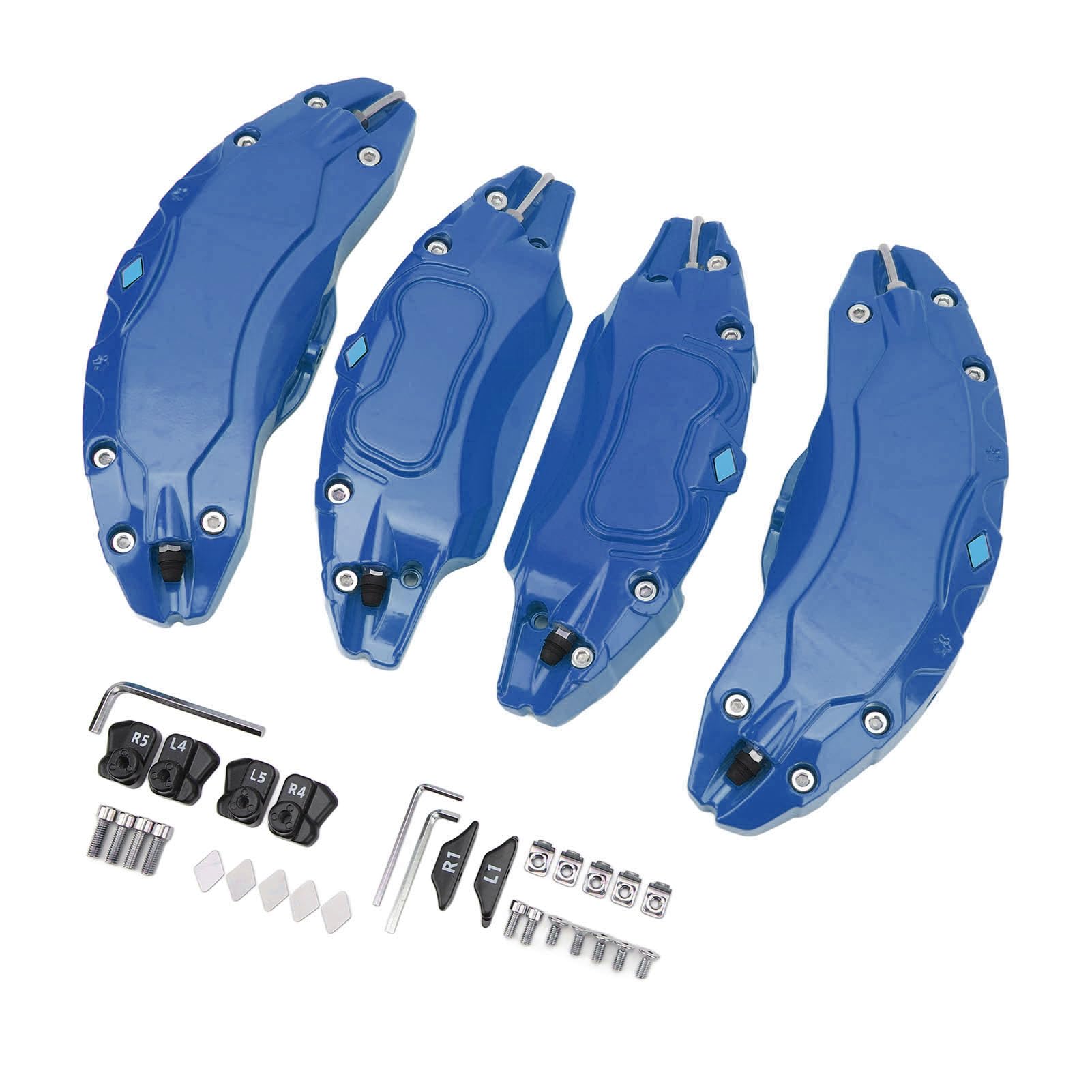 AOWINHIT Copripinze Freno Auto Lega Blu 4 Pezzi