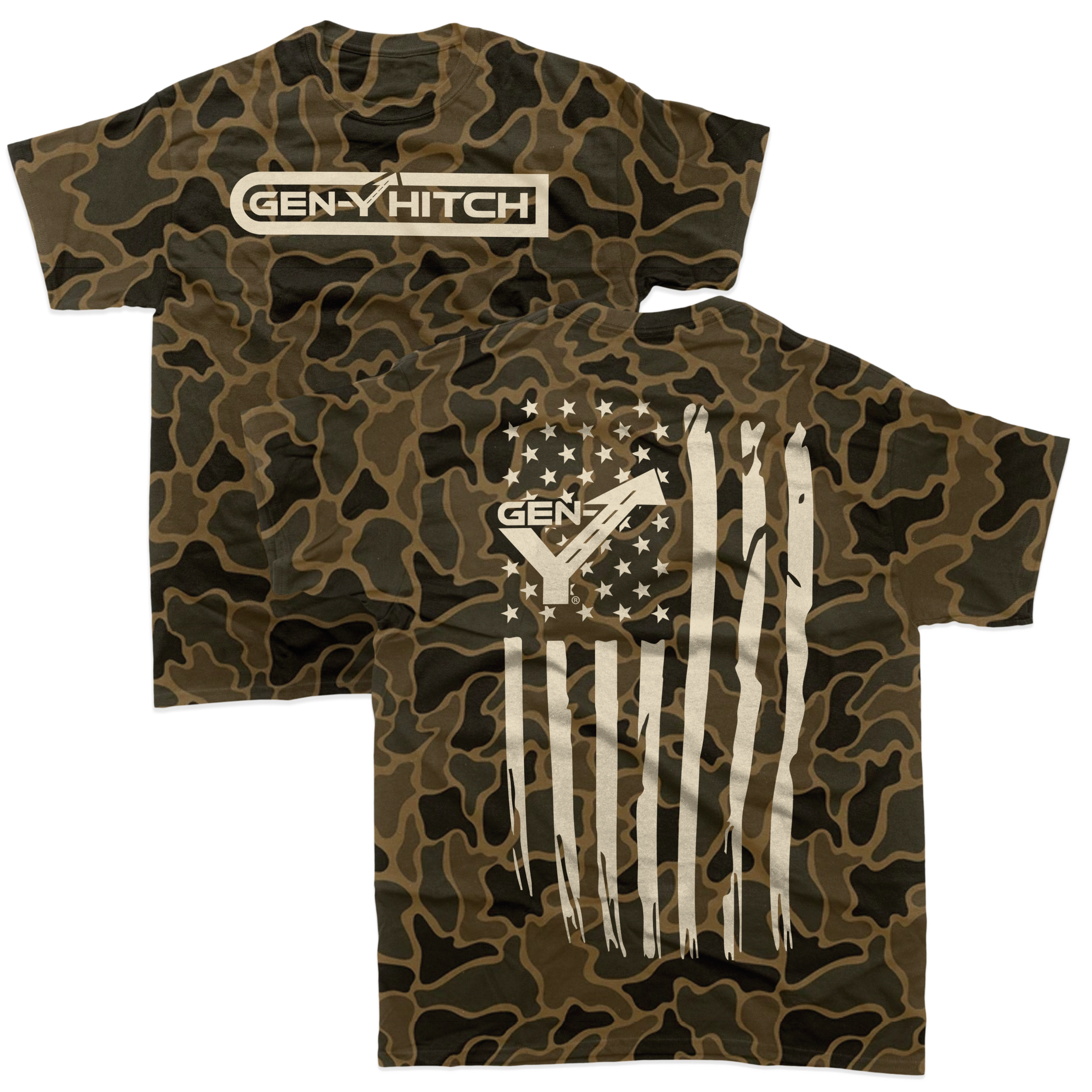 GEN-Y Camo Shirt maglietta cotone duck camo manica corta XL