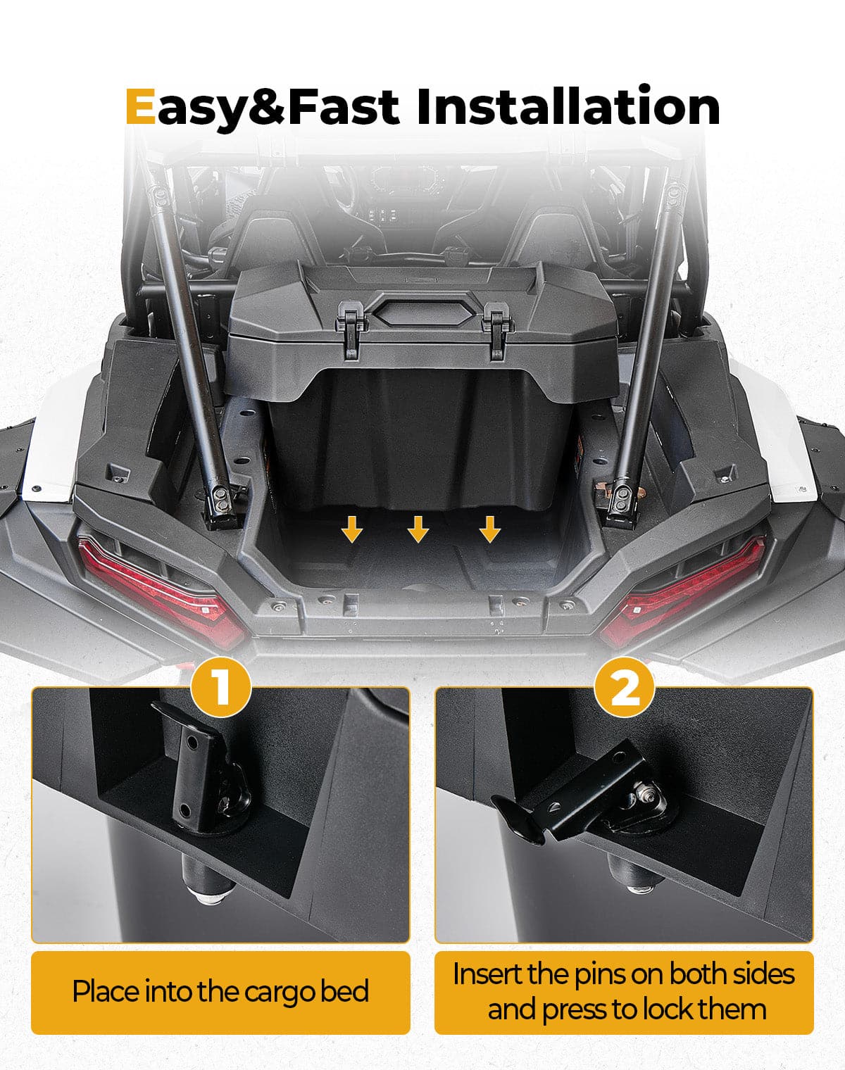 KEMIMOTO RZR XP 1000 baule posteriore 82QT impermeabile