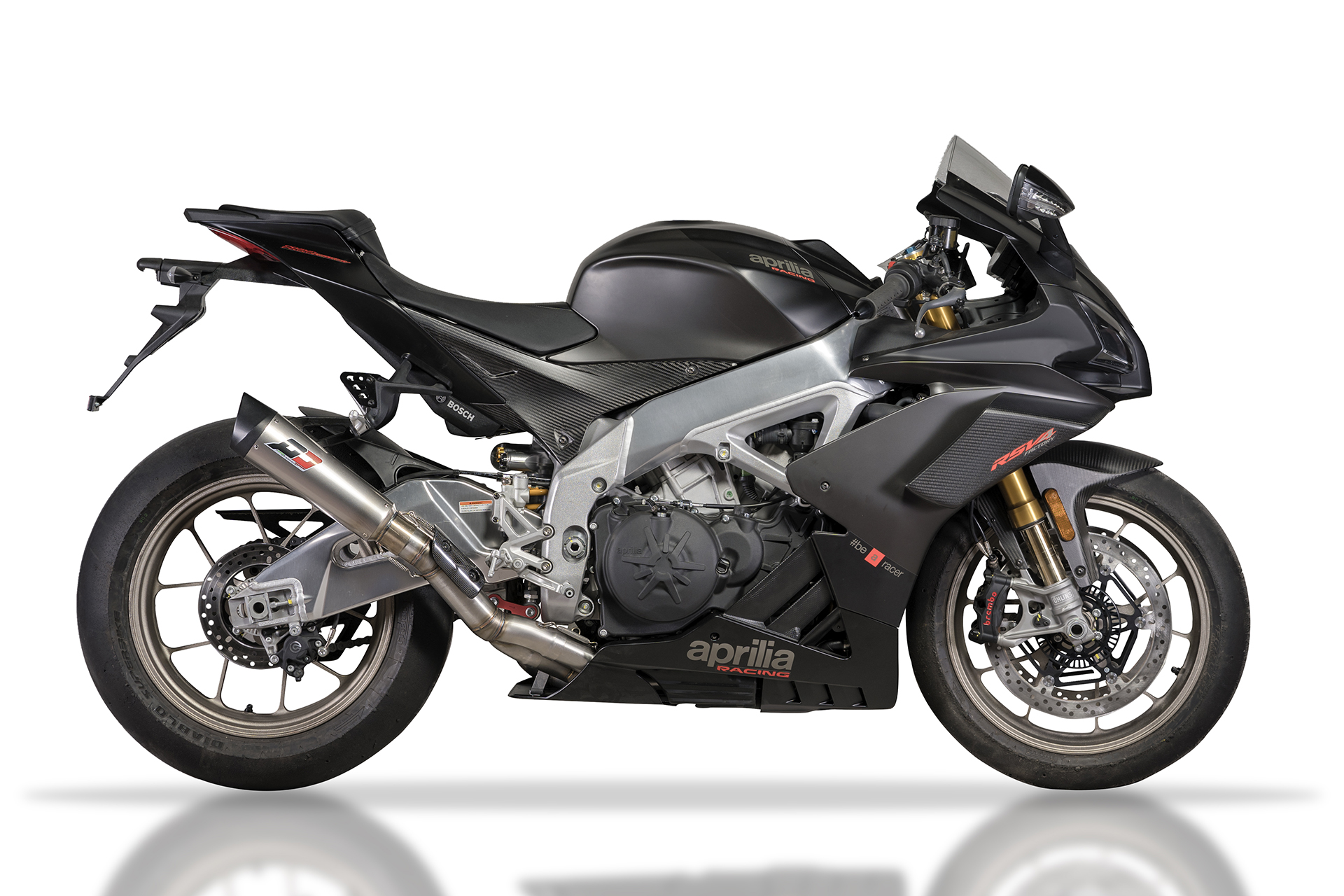 QD Exhaust Tri-Cone Racing scarico semi-completo titanio