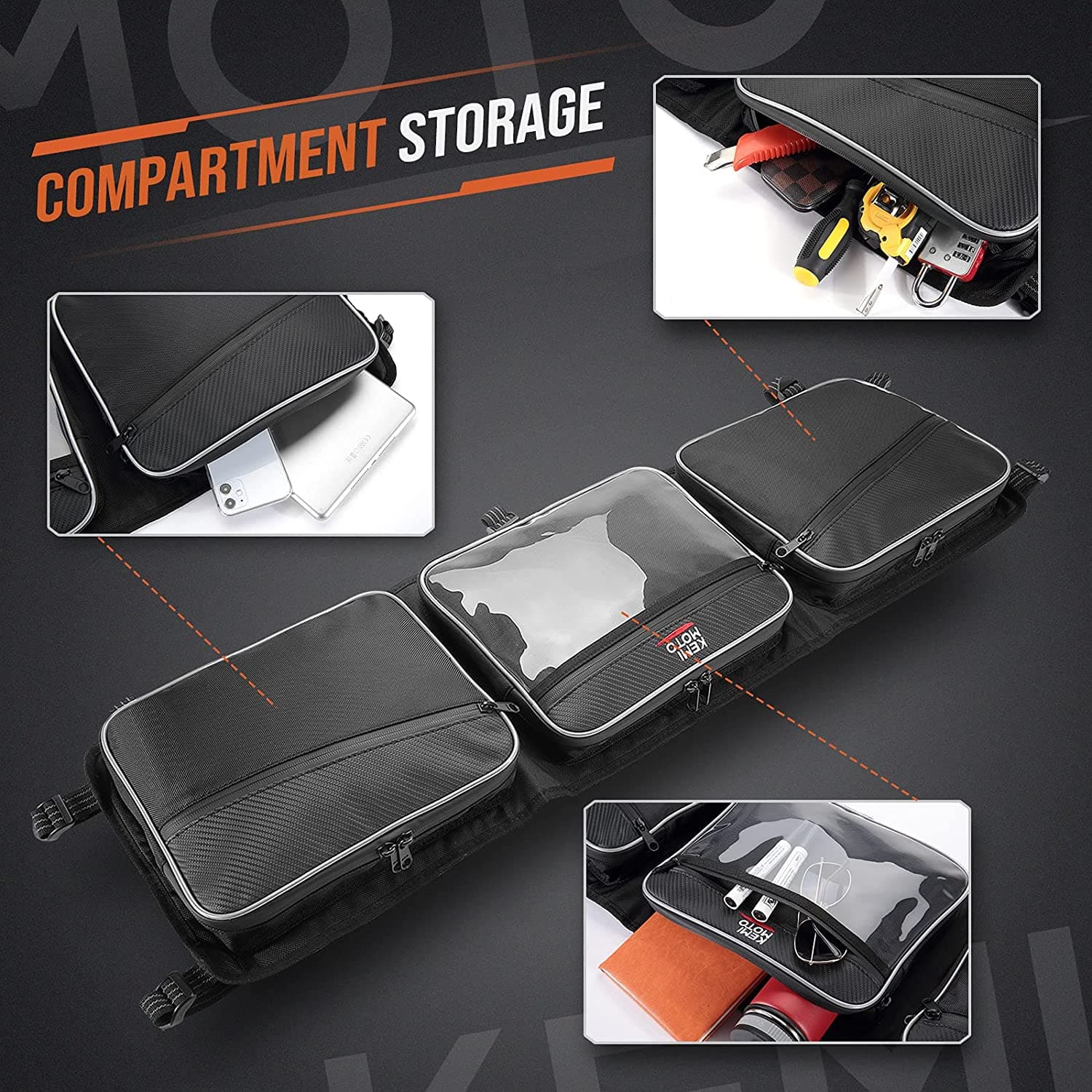 KEMIMOTO Maverick B0113 borsa tetto sottotetto impermeabile