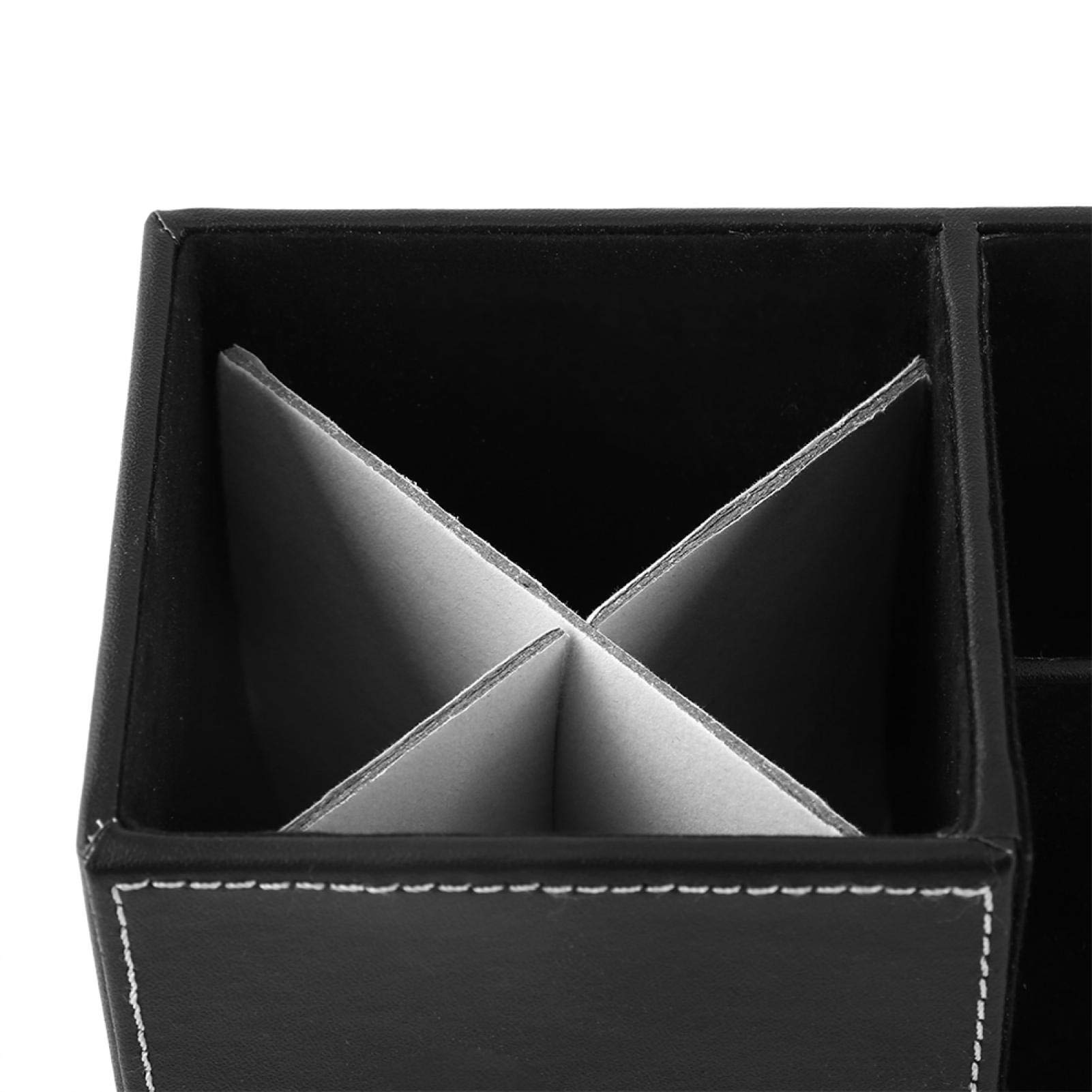 Kuuleyn Organizer Scrivania 1 Cassetto Nero Pelle