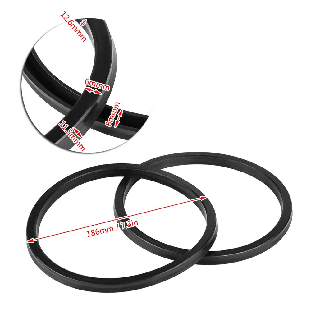 Kuuleyn 186 mm guarnizione smontagomme 2 pezzi gomma