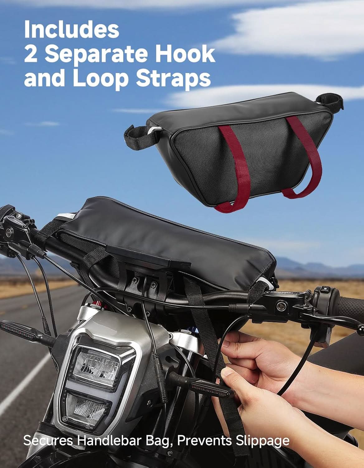 Kemimoto Borsa Manubrio Moto 2,5L impermeabile