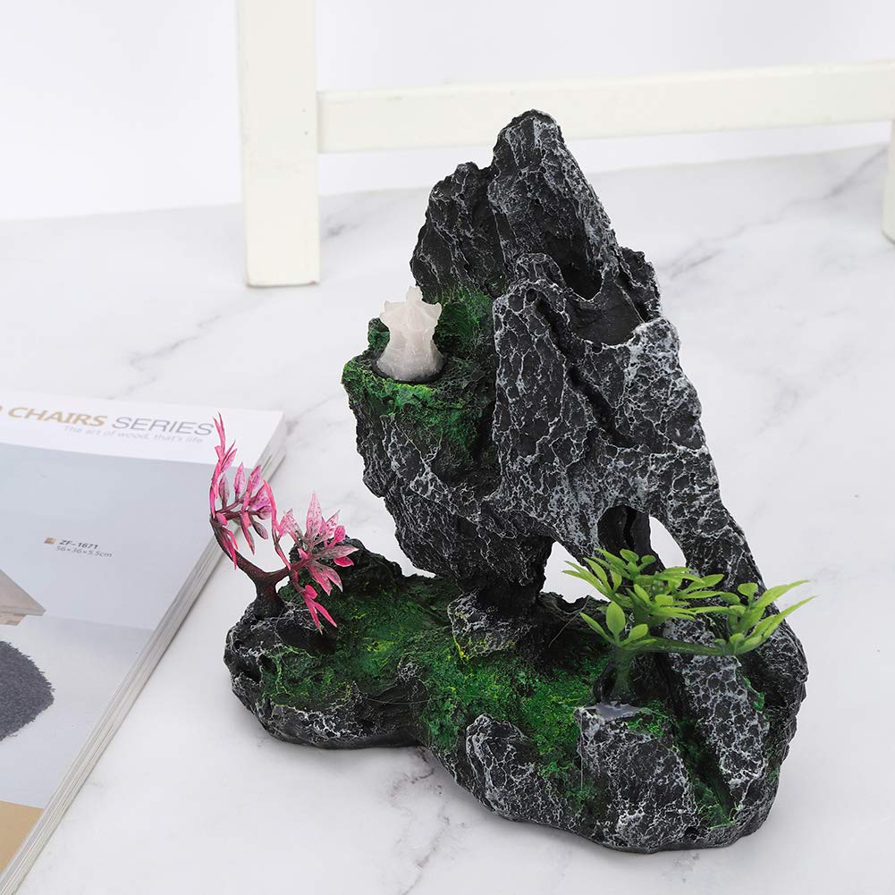 Kuuleyn CL002 Decorazione Acquario Resina Giardino Roccioso