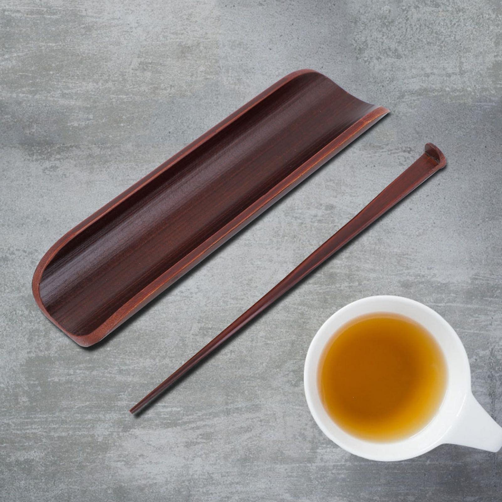 Kuuleyn Set Utensili Tè Bambù Cerimonia Gongfu 2 Pezzi Bambù