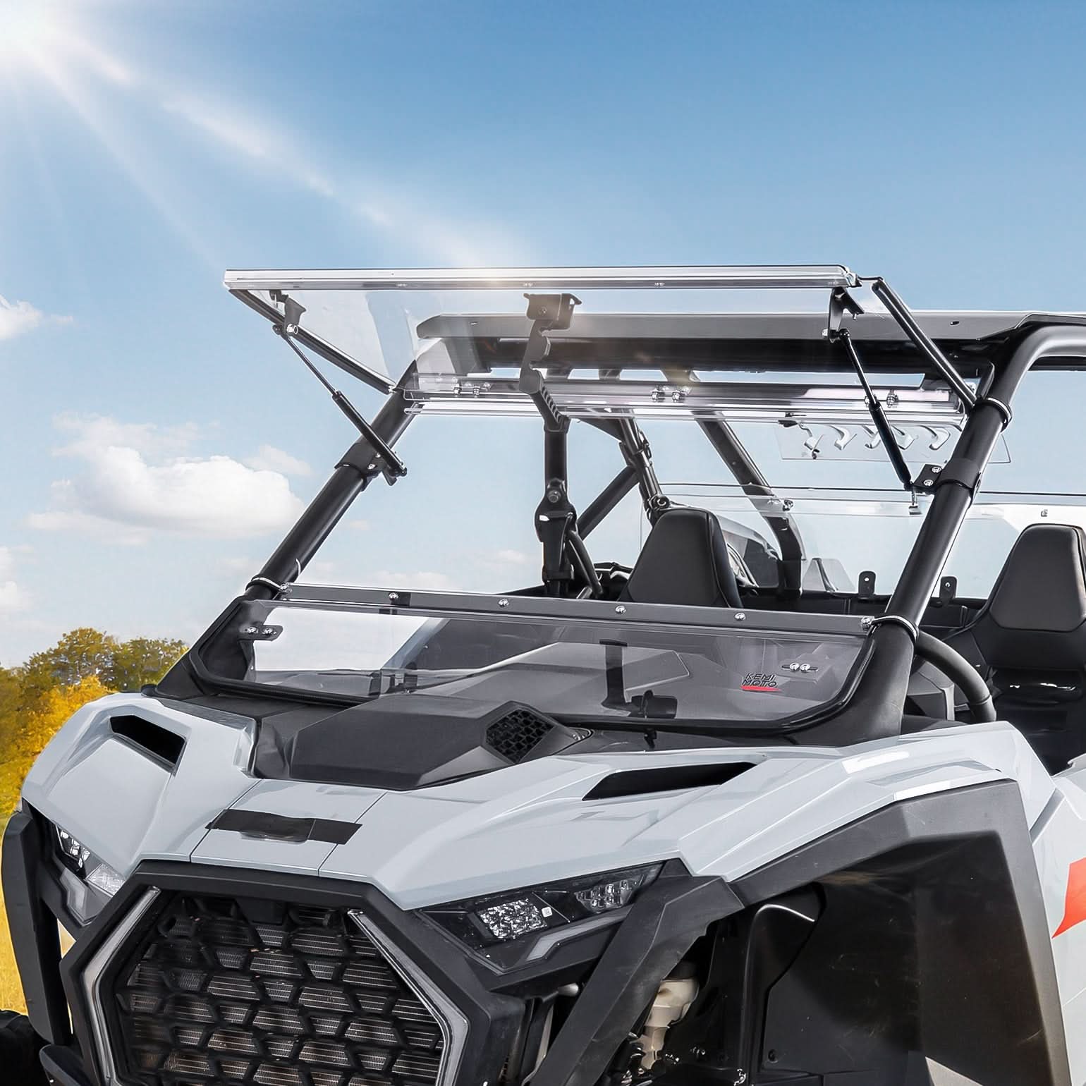 KEMIMOTO RZR PRO Flip 3-in-1 parabrezza Polaris RZR PRO antipolvere