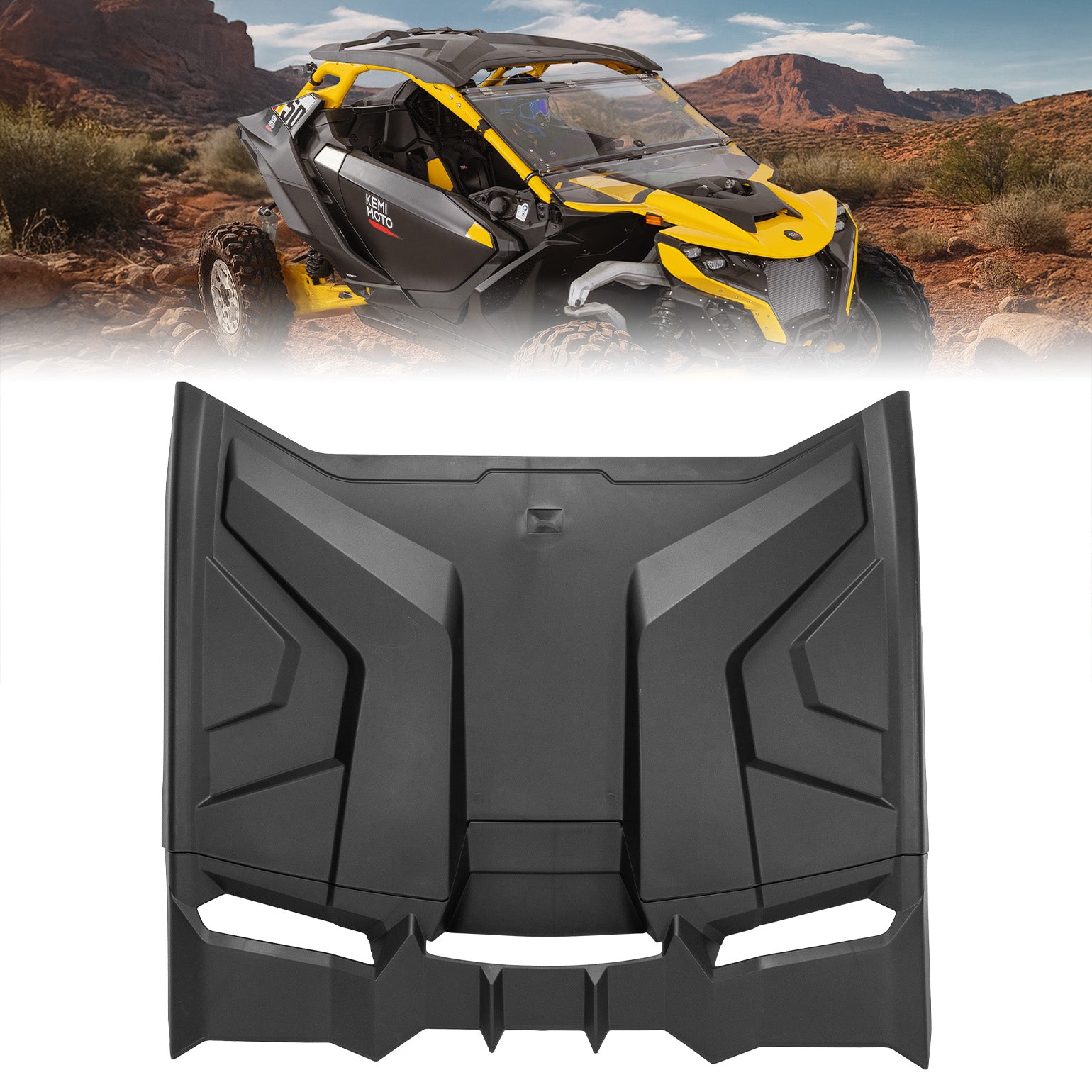 KEMIMOTO Tetto Rigido Can-Am Maverick R HDPE 2 Pezzi