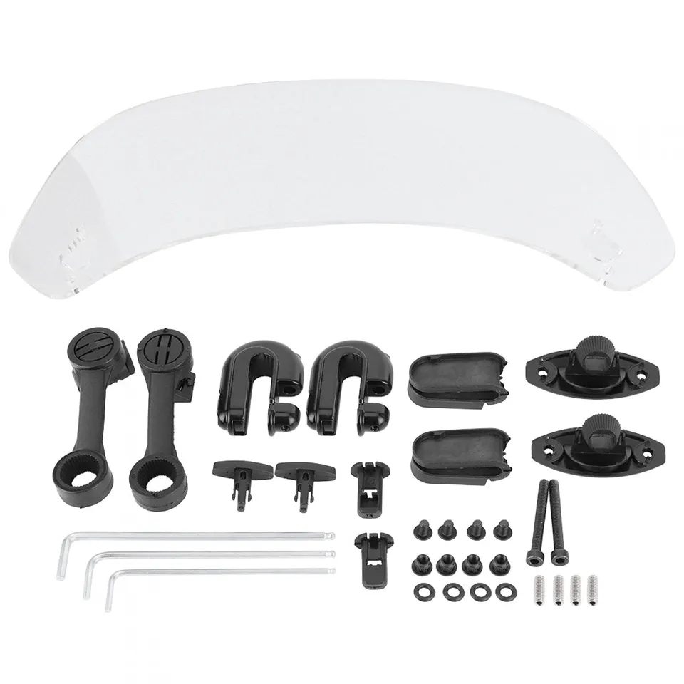 Kuuleyn Spoiler Parabrezza Moto Universale Trasparente