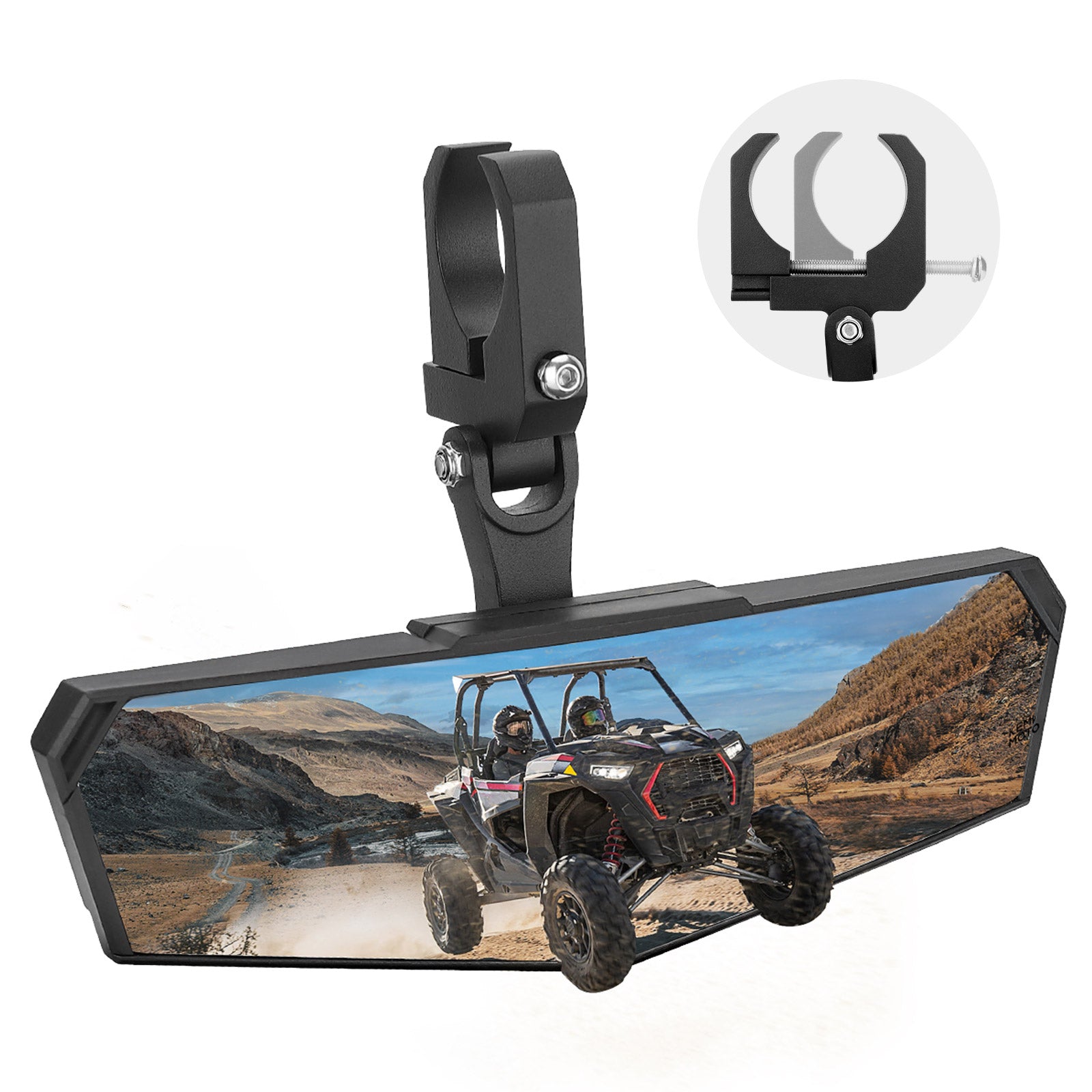 KEMIMOTO Specchi UTV Laterale+Centrale Convessi 1,75-2" 