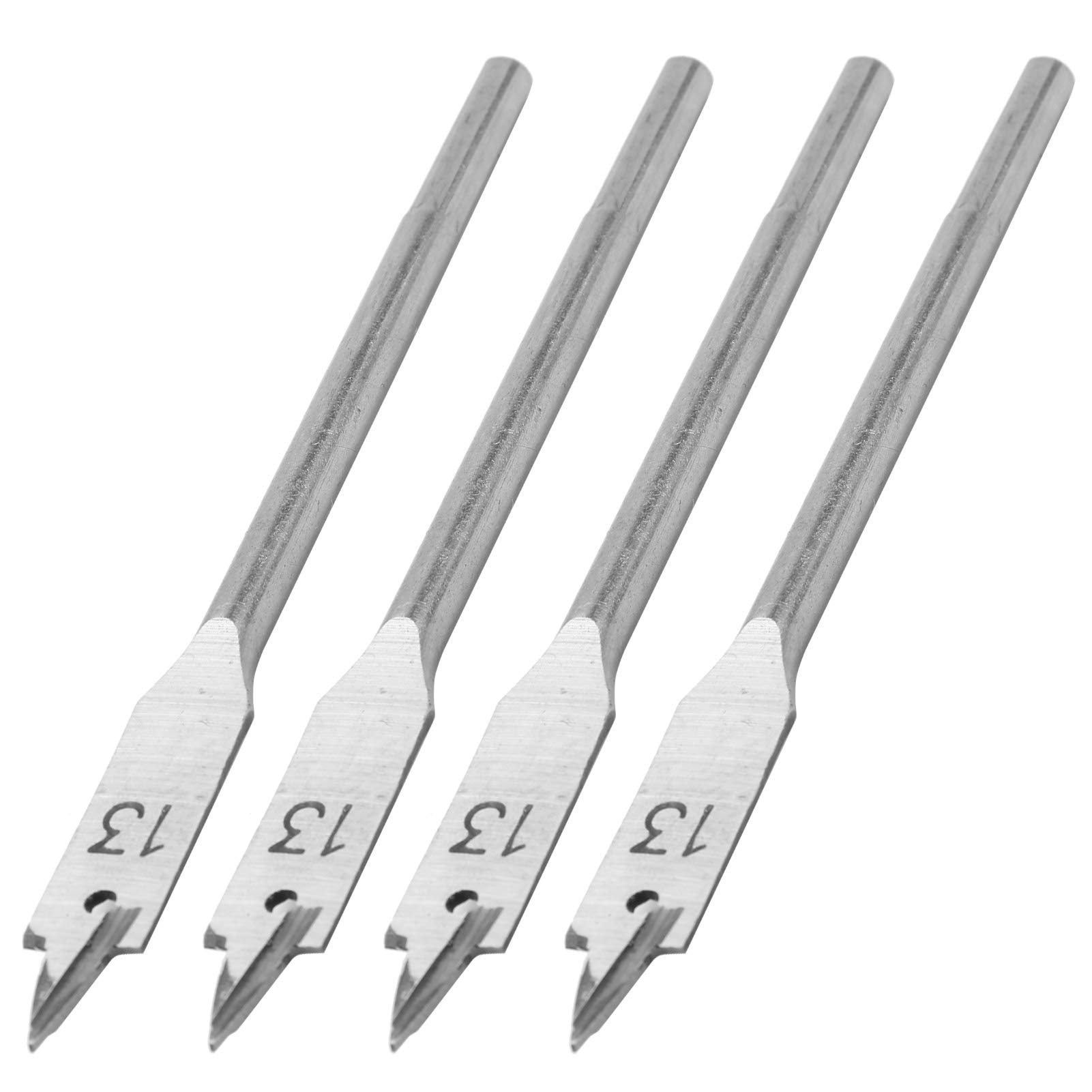 Kuuleyn Set 4 punte piatte legno 13 mm acciaio carbonio