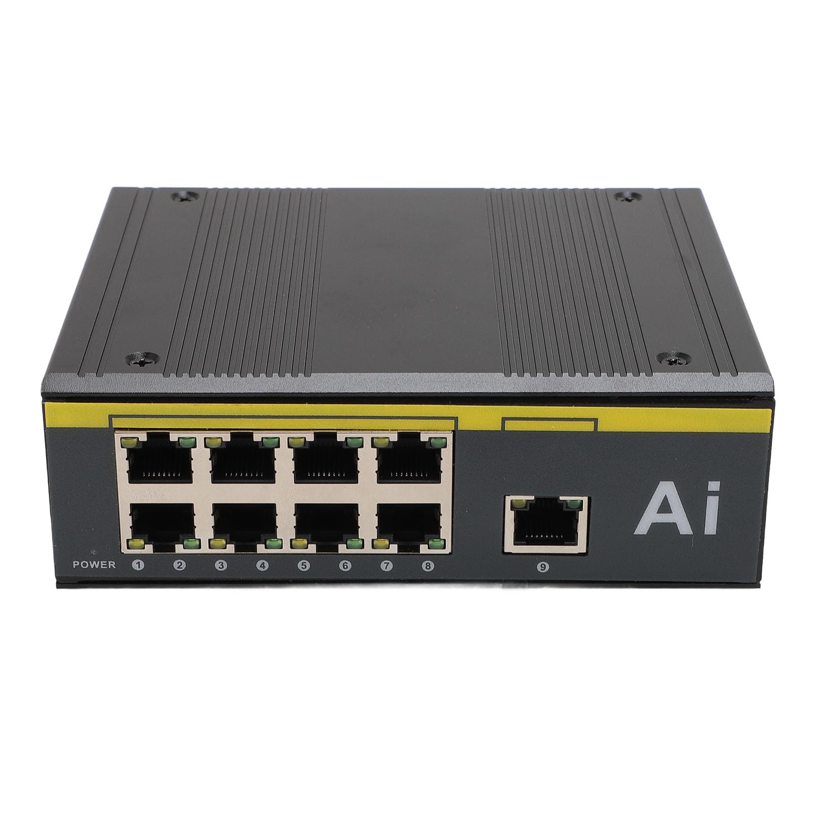AOWINHIT Switch PoE 9 Porte 10/100 Metallo DIN