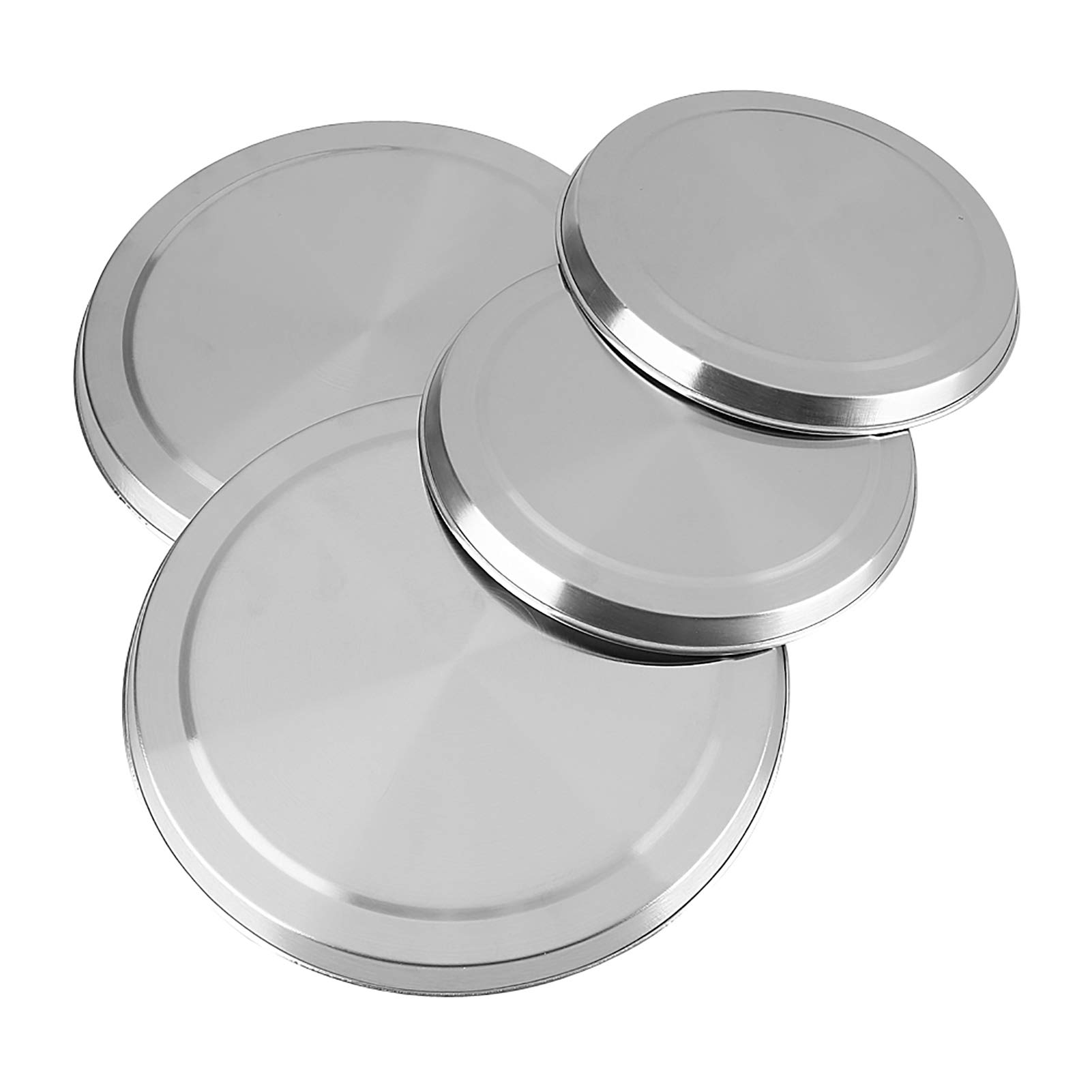 Kuuleyn Copribruciatori Acciaio Inox 4 Pezzi Argento 170/210 mm