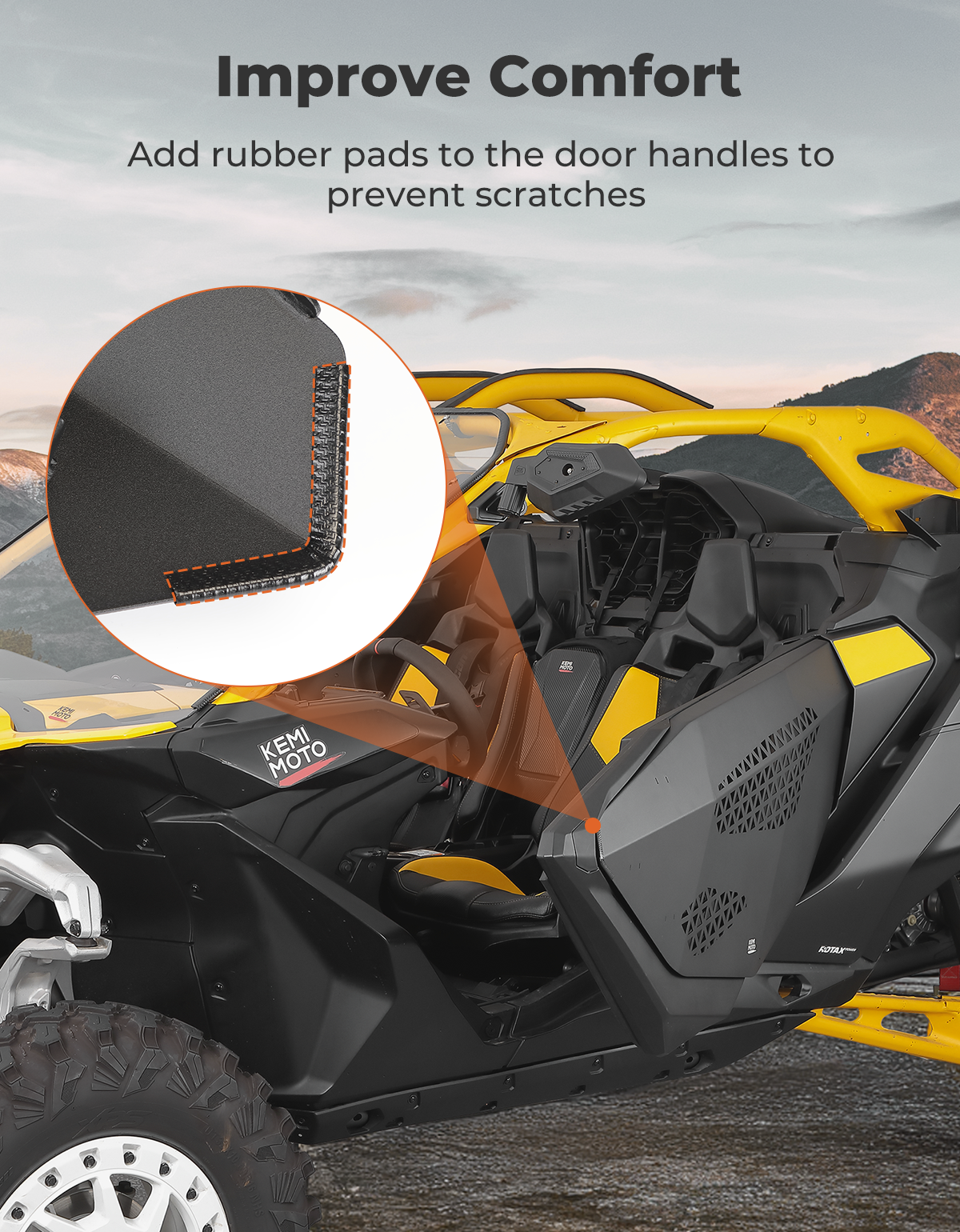 KEMIMOTO mezze portiere alluminio Can-Am Maverick R 2024-2025