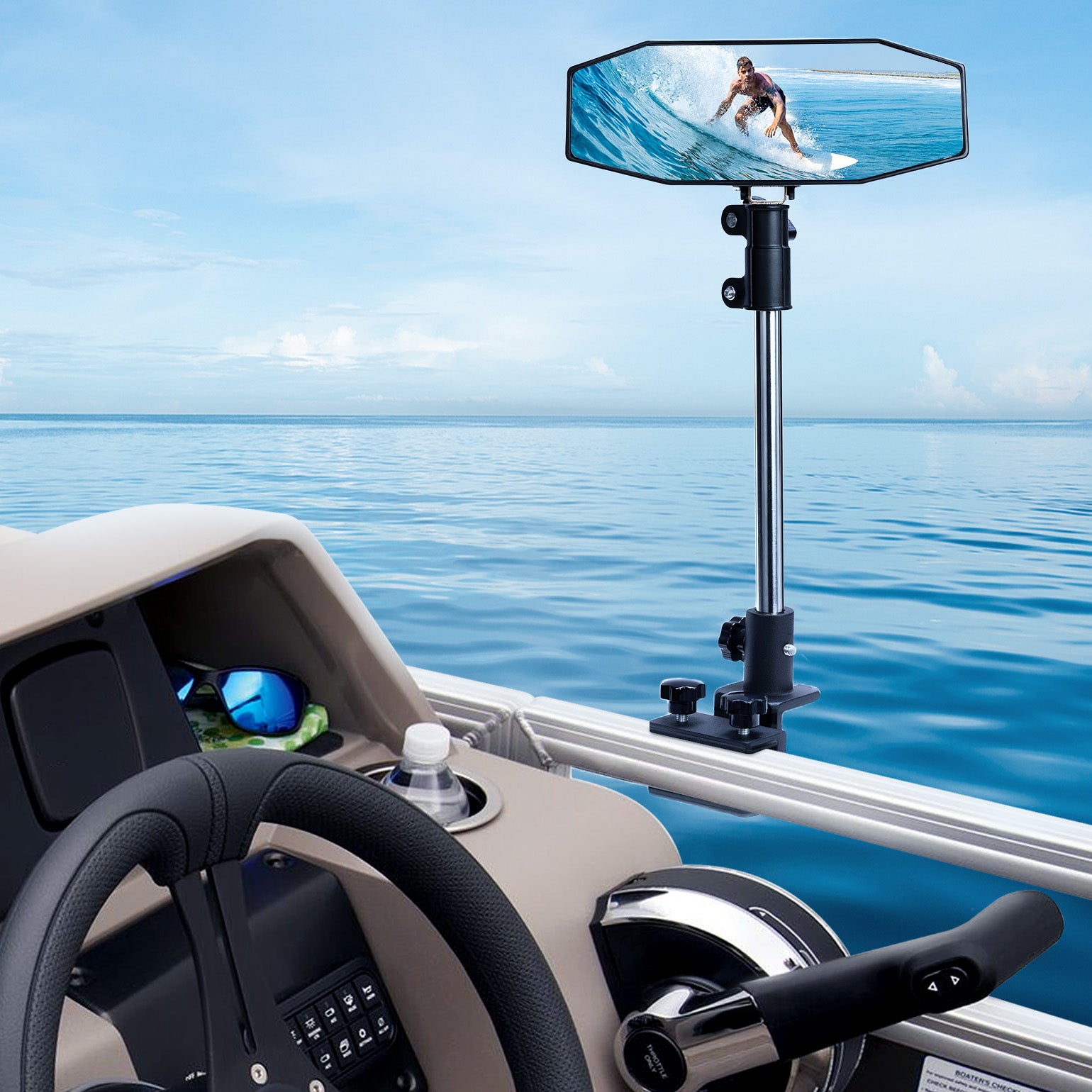 KEMIMOTO specchio nautico 267x102 mm telescopico pontoon