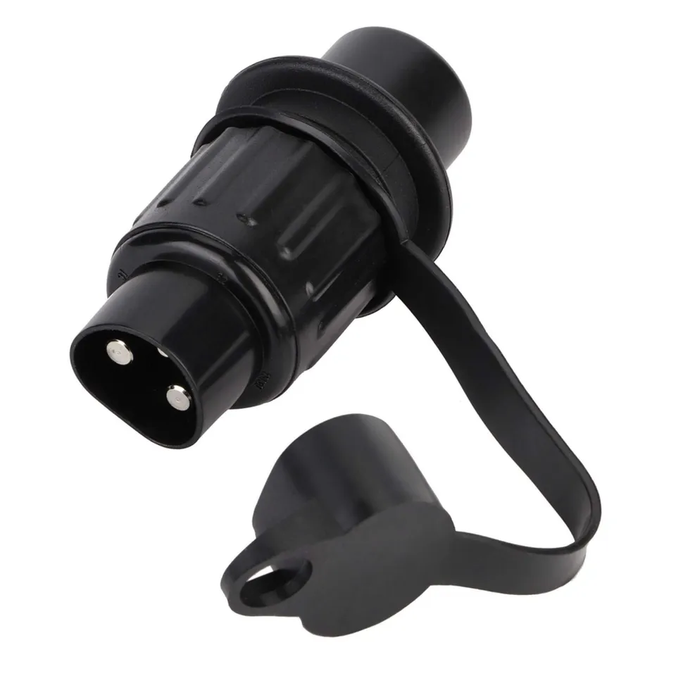 Kuuleyn Adattatore Rimorchio 3 Pin Spina Nero Plastica Luci