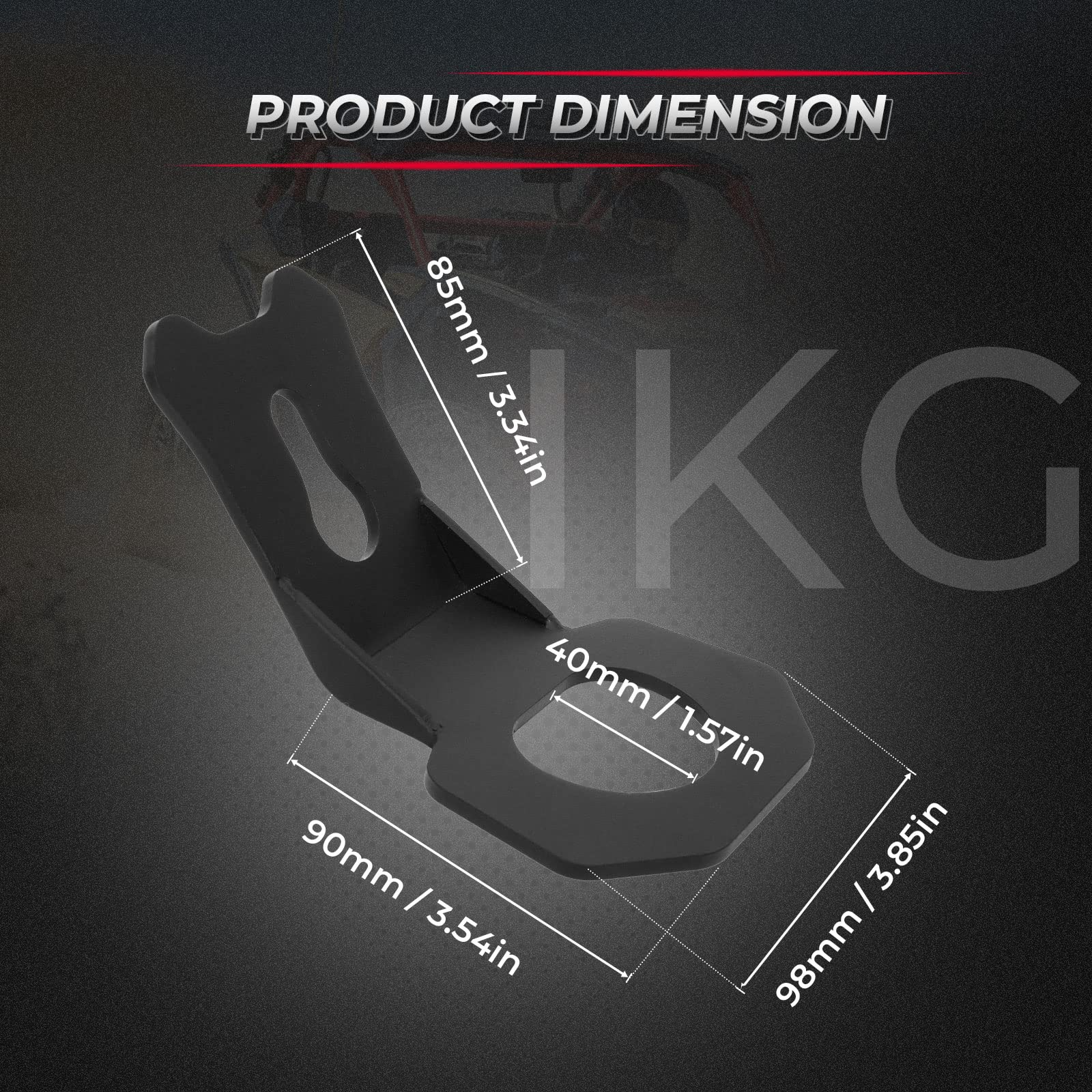 Kemimoto Maverick X3 ganci ancoraggio acciaio 4 pezzi