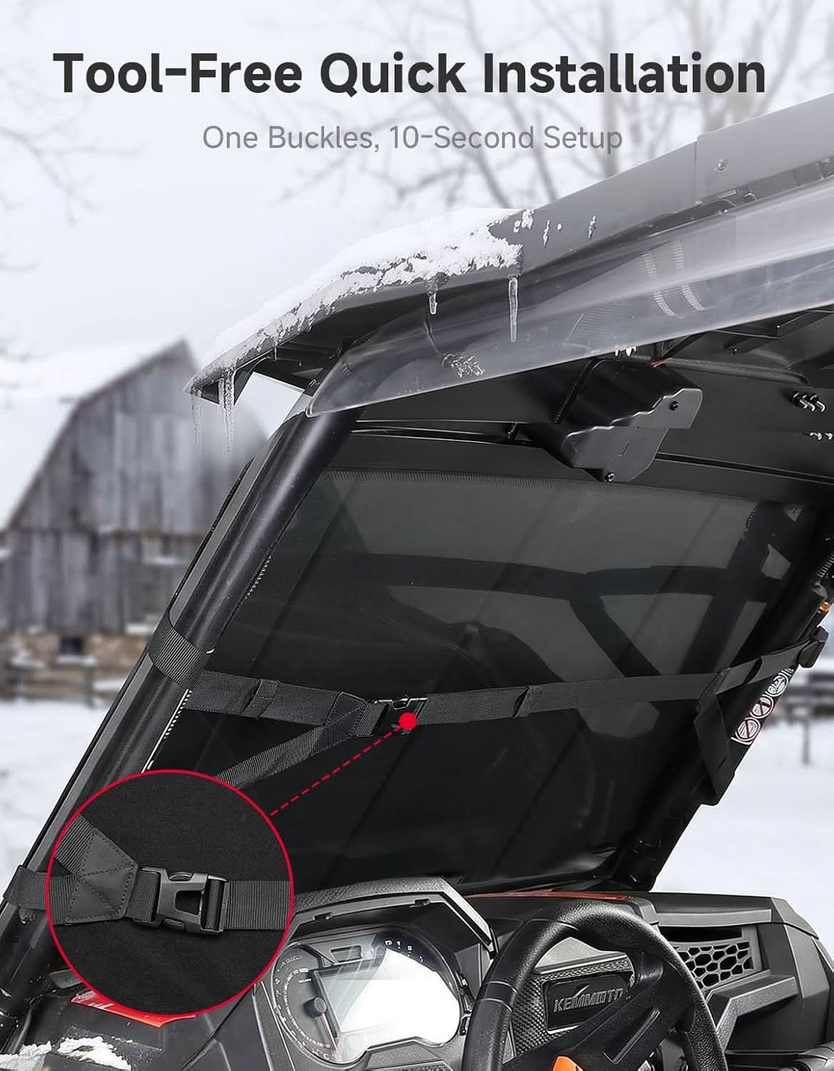KEMIMOTO RZR XP 1000 copertura parabrezza trasporto impermeabile