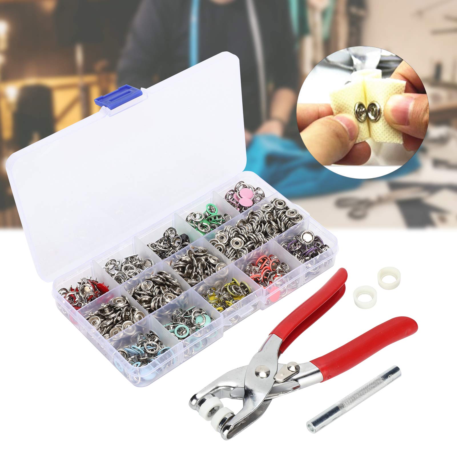 Kuuleyn Bottoni a Pressione Colorati 9,5mm Kit 804 Pezzi