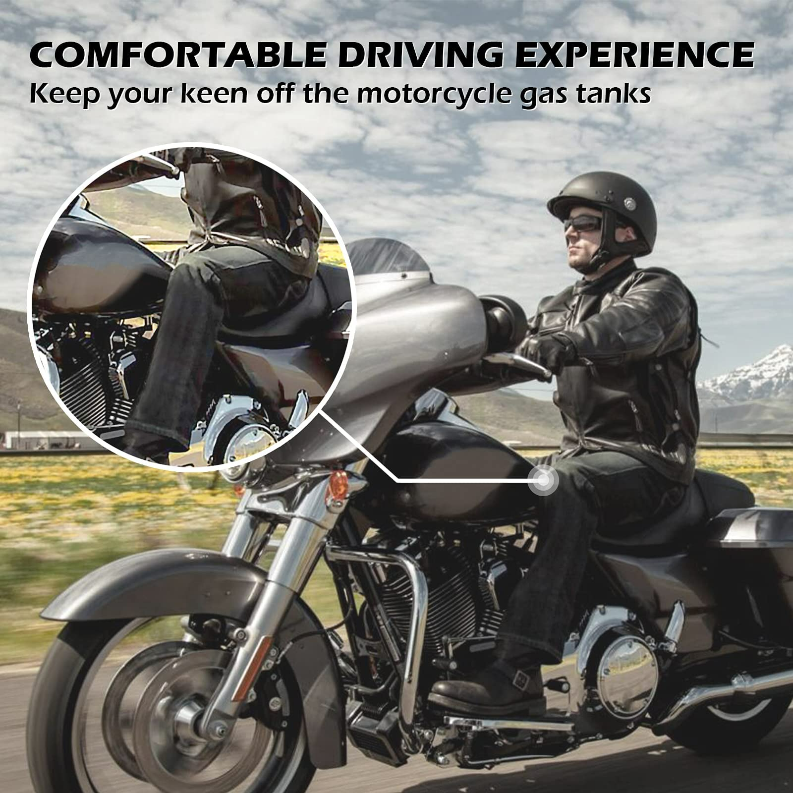 Kemimoto Harley Touring estensori pedane 1 pollice alluminio