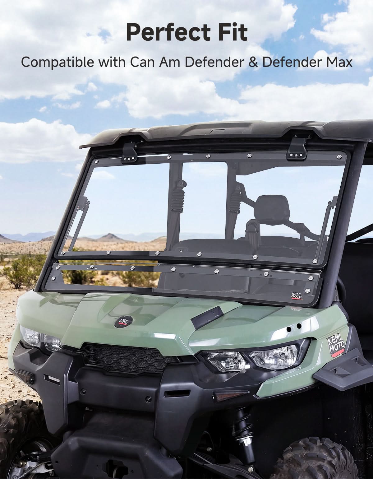KEMIMOTO Defender parabrezza ribaltabile HD5-HD10 MAX 2016+