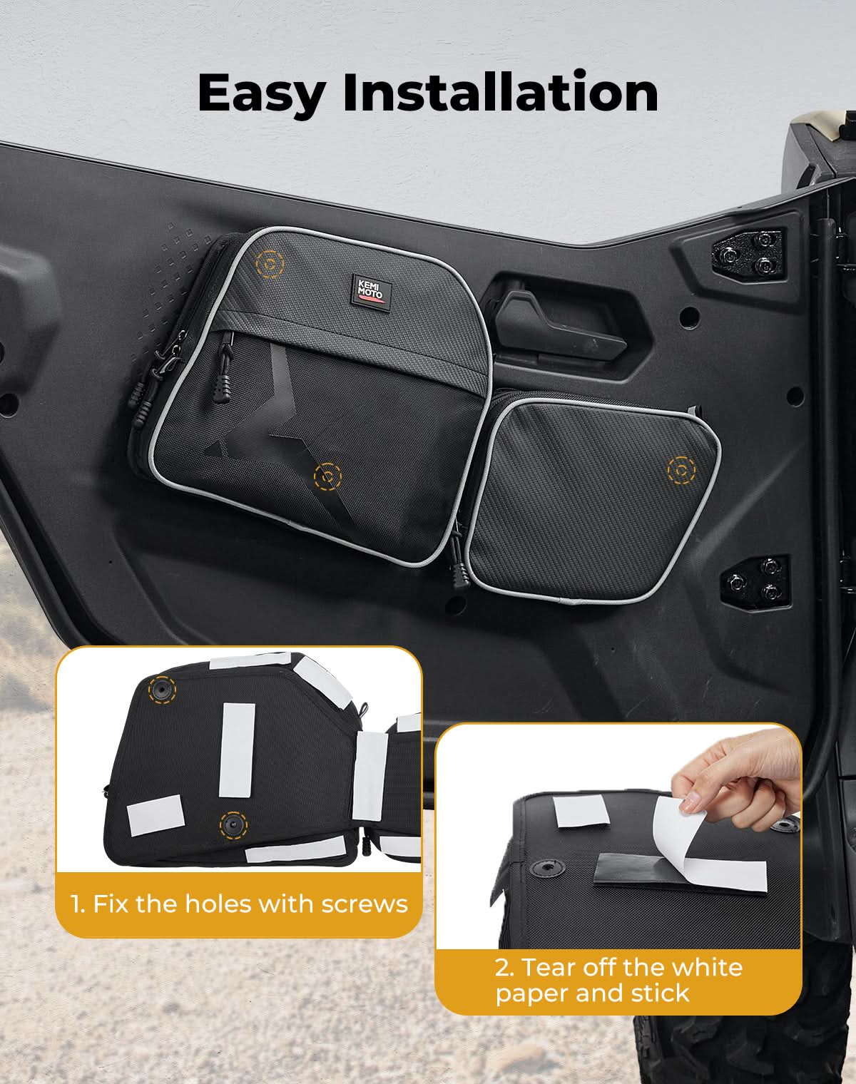 KEMIMOTO Borse Portiera ZForce 950 Sport coppia impermeabili