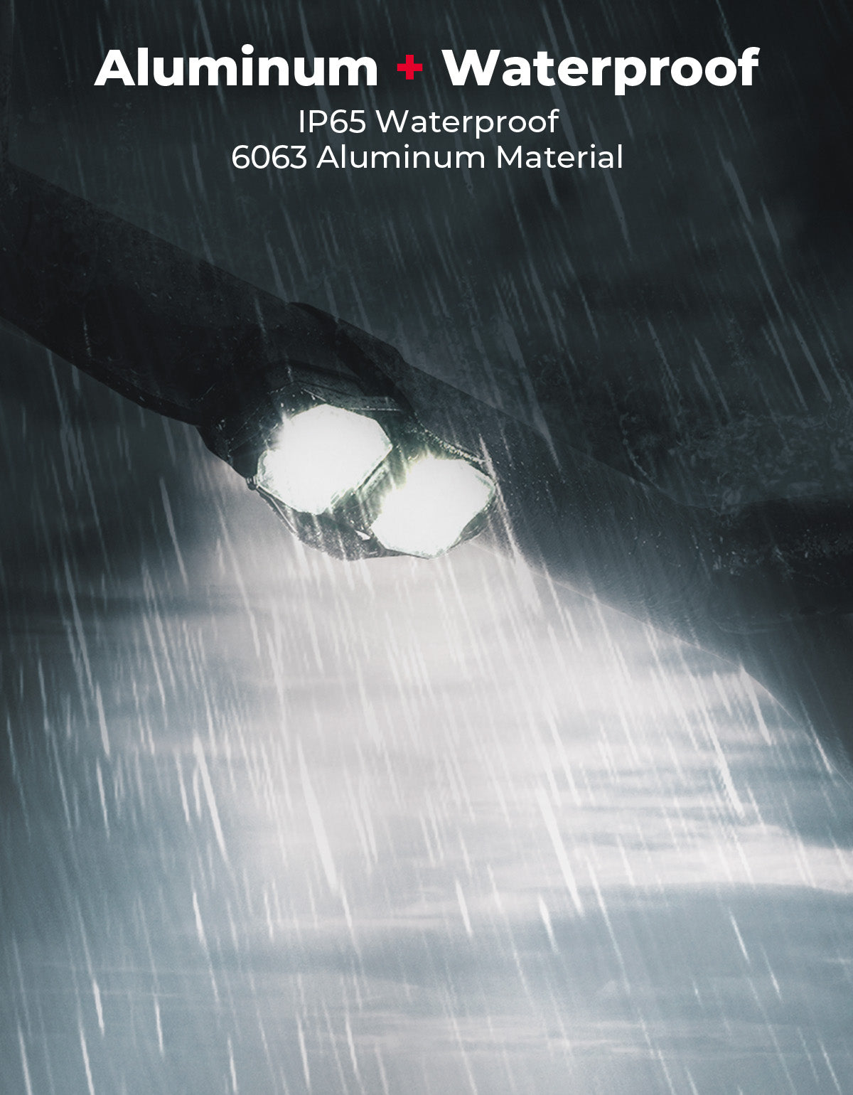 Kemimoto UTV plafoniera LED alluminio ricaricabile 1,5-2"