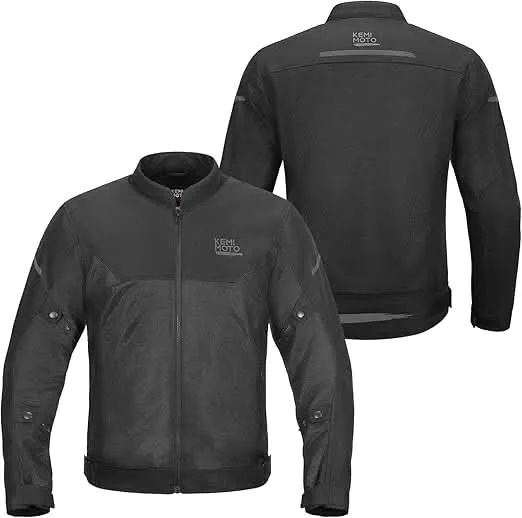 KEMIMOTO giacca moto mesh estiva con protezioni CE uomo