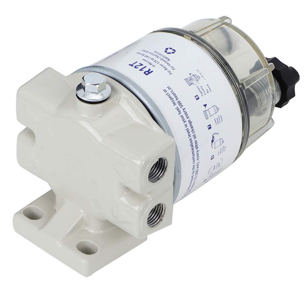 Kuuleyn R12T Filtro Carburante Barca 10 Micron Separatore Acqua