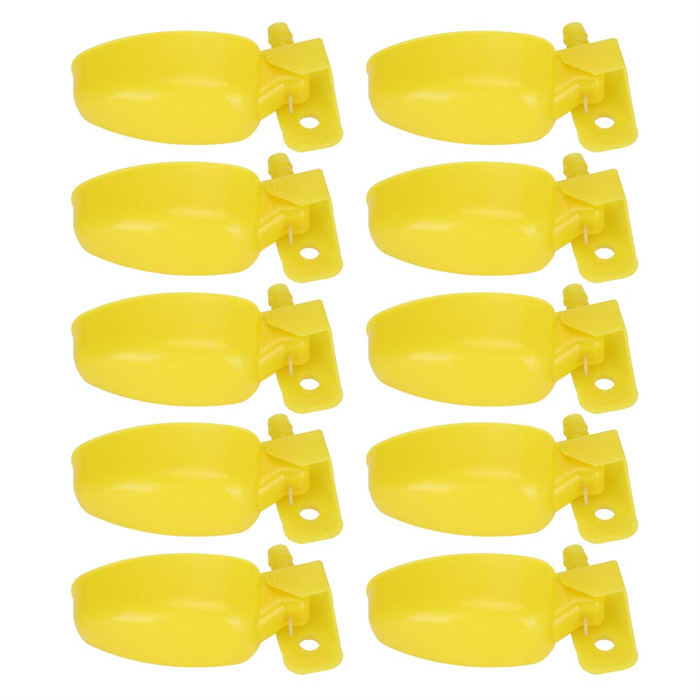 Kuuleyn Abbeveratoio Automatico Polli Giallo Destra 10 Pezzi