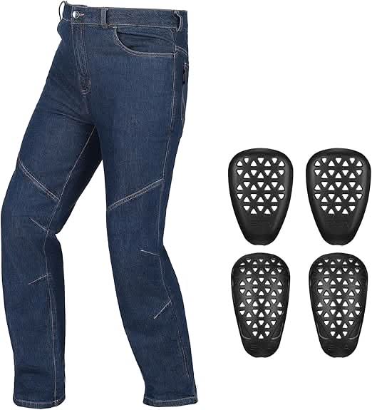 Kemimoto Stretch jeans moto elasticizzati con protezioni S-2XL