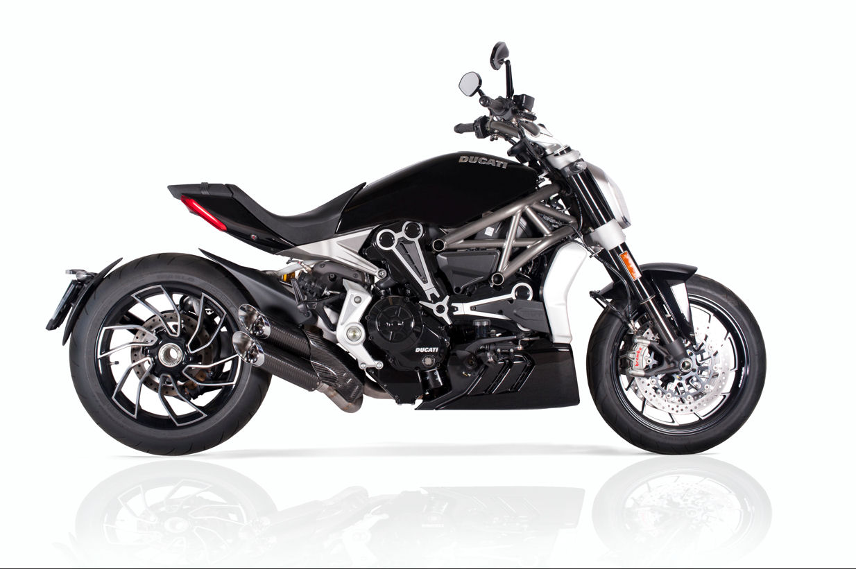 QD Exhaust Slash-Carbon Scarico X-Diavel Euro4