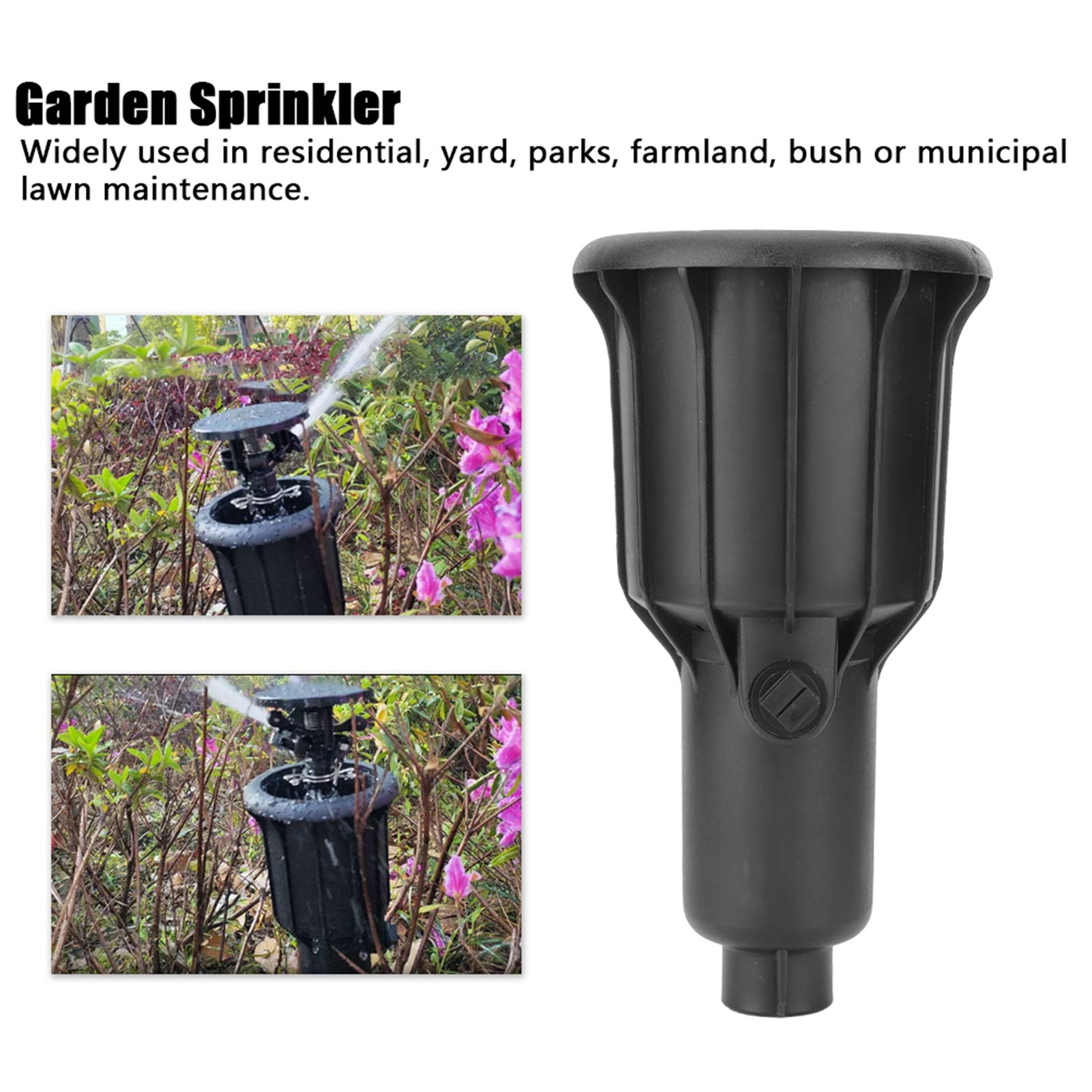 Kuuleyn Testa Irrigatore G3/4 360 Gradi in Plastica da Giardino