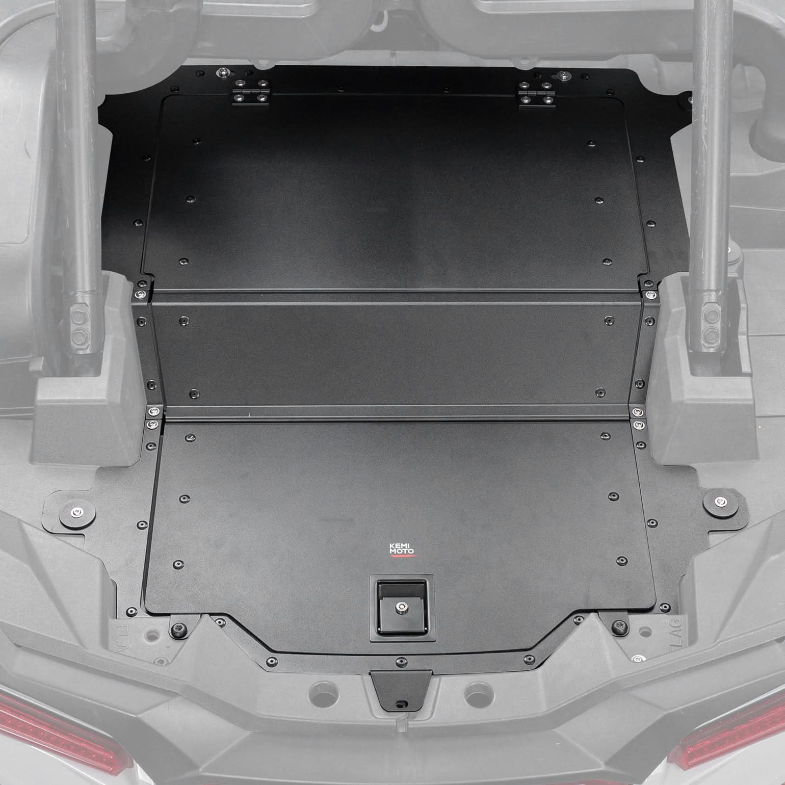 KEMIMOTO RZR XP 1000 baule posteriore alluminio nero