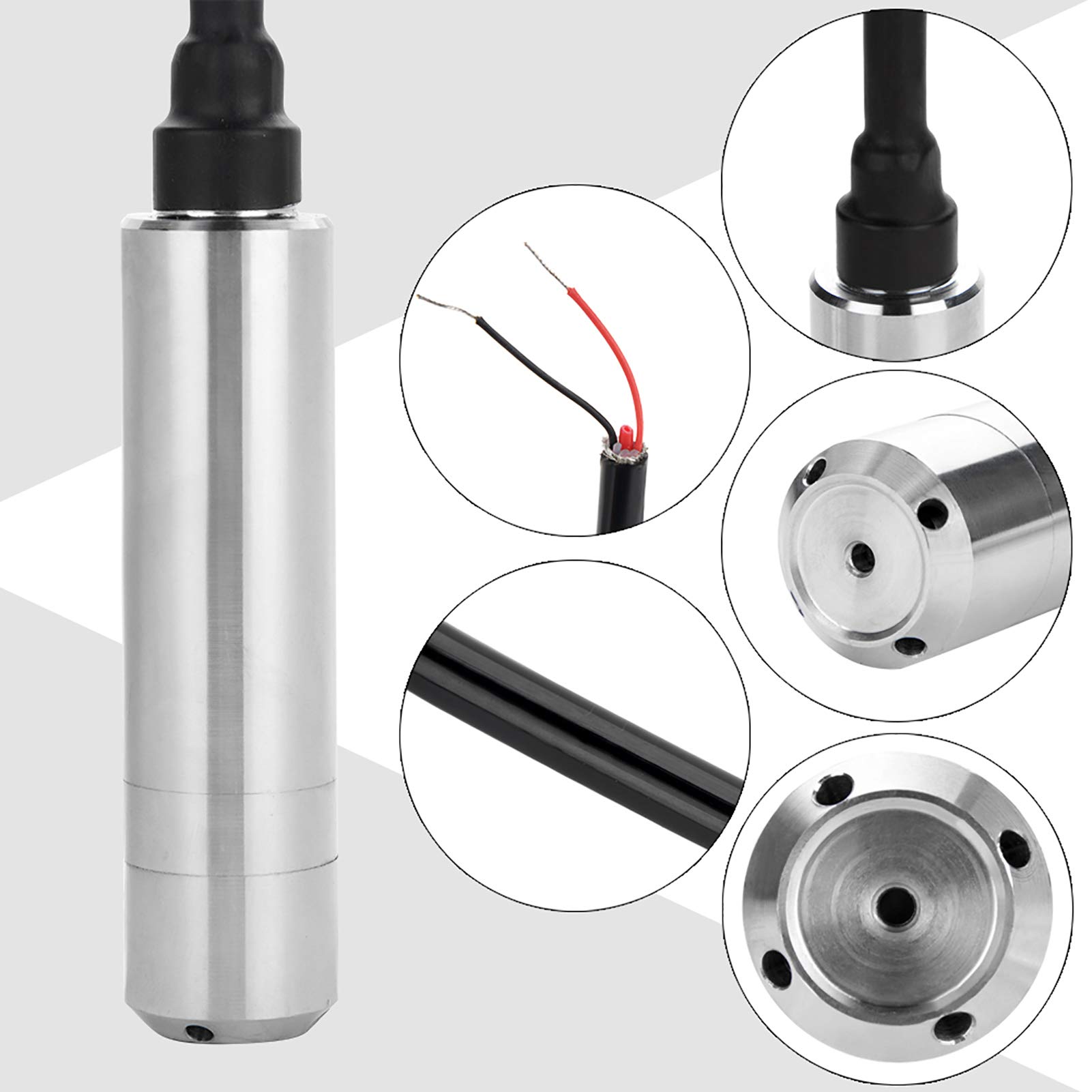 Kuuleyn Sensore Livello Liquido 5 m 4-20mA DC24V Inox