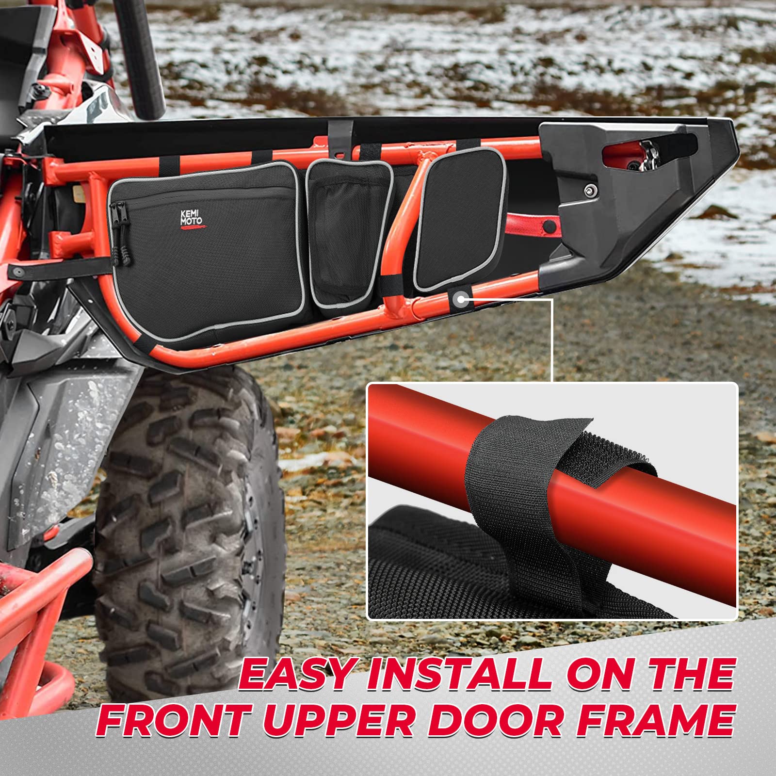 Kemimoto Maverick X3 borse porta laterali coppia bianche