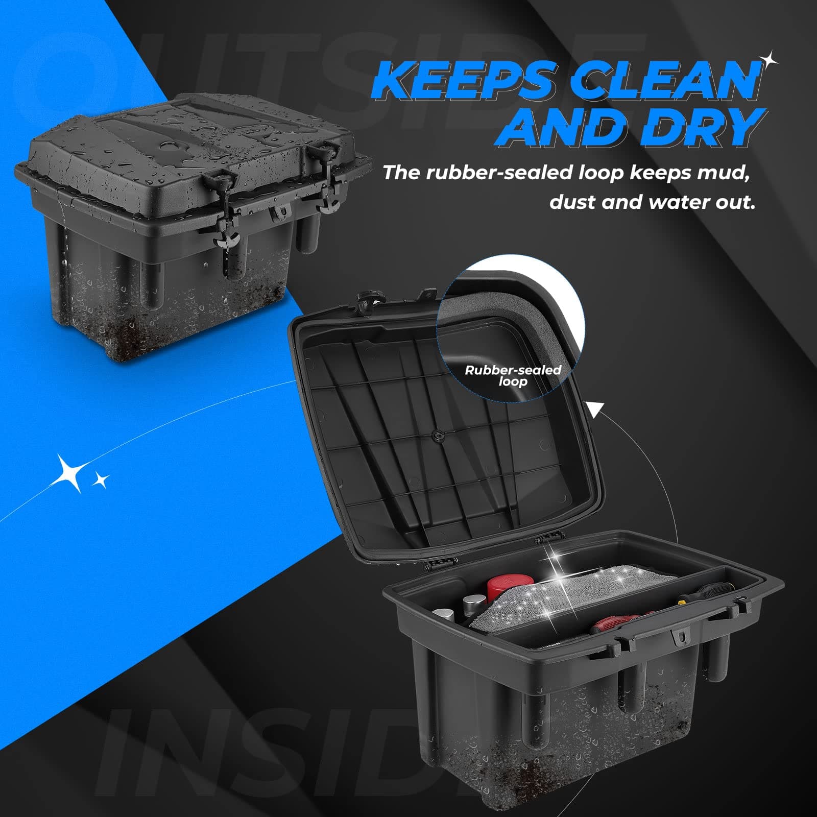 KEMIMOTO Ranger General box cassone 21L con vassoio