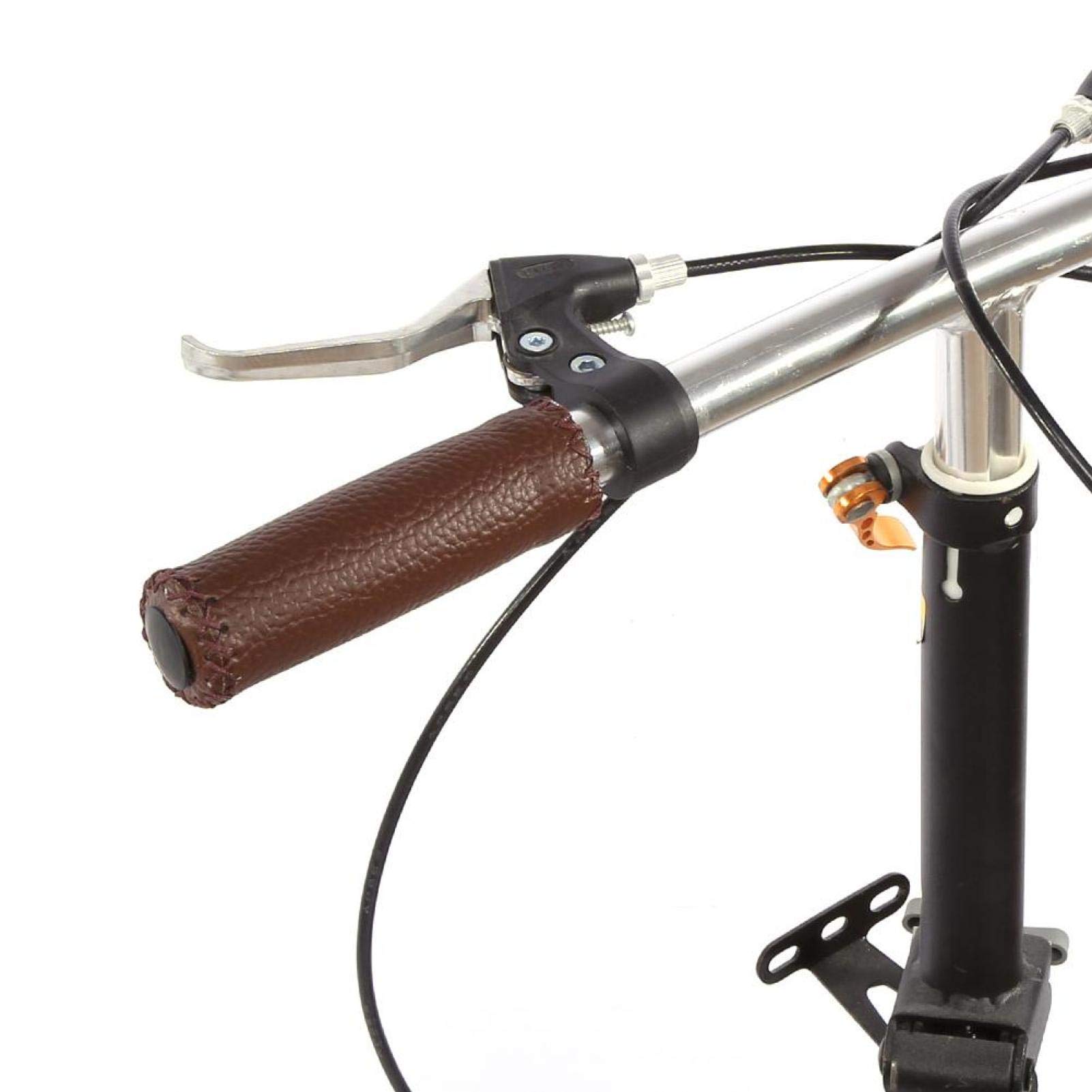 Kuuleyn Retro 1 paio manopole bici pelle sintetica antiscivolo