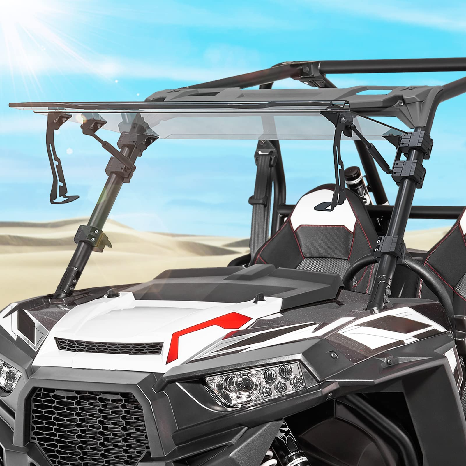 KEMIMOTO Parabrezza Ribaltabile 4-in-1 RZR XP 1000 Policarbonato