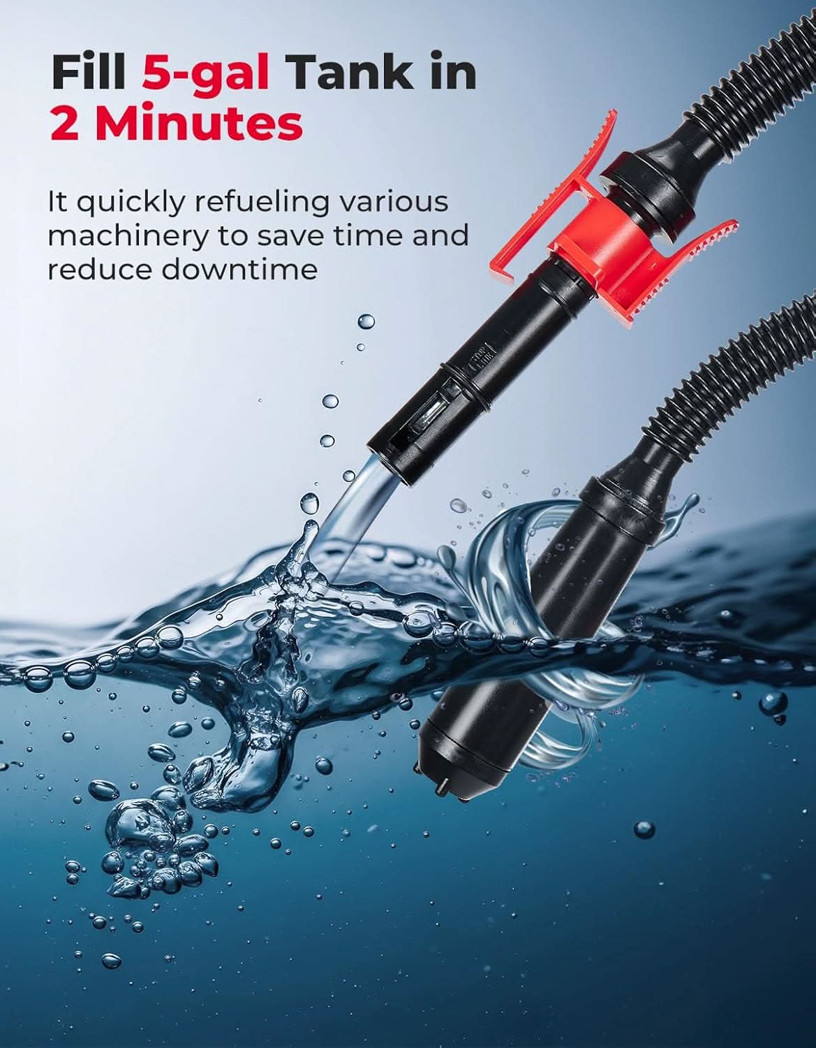 KEMIMOTO 41 pompa travaso elettrica automatica 3,2 GPM