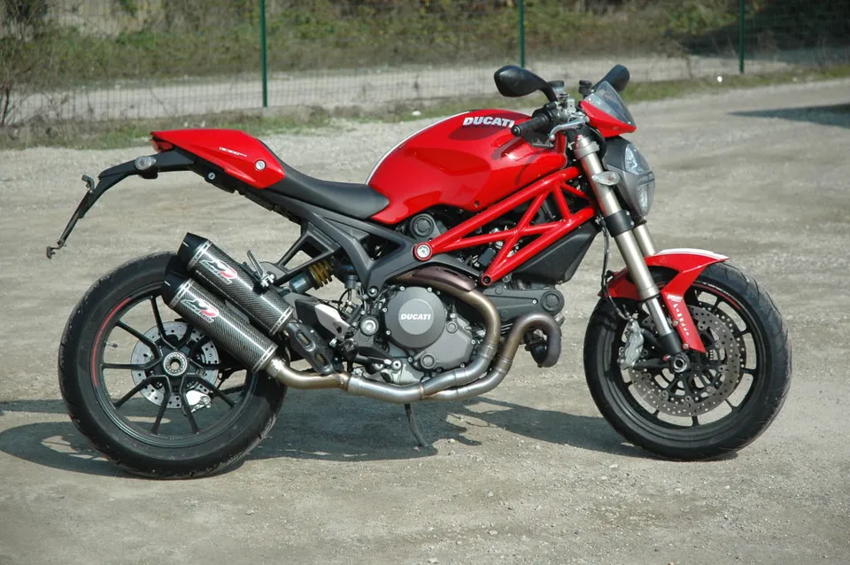 QD Exhaust Specials Monster 1100 Evo scarico double titanio
