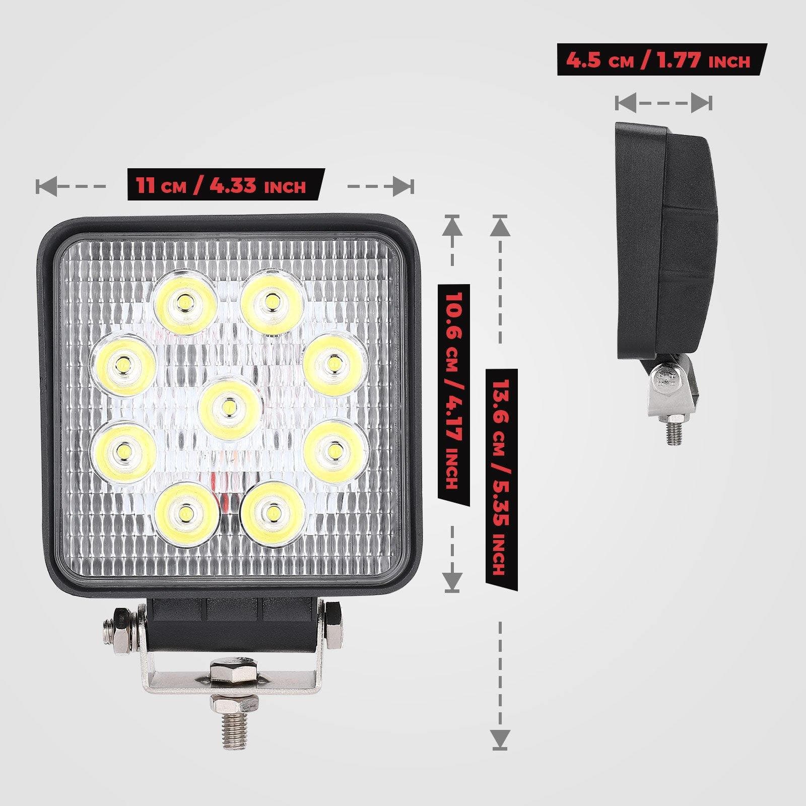 Kemimoto B0801-00901 Faro Retromarcia LED Ranger 1000 27W